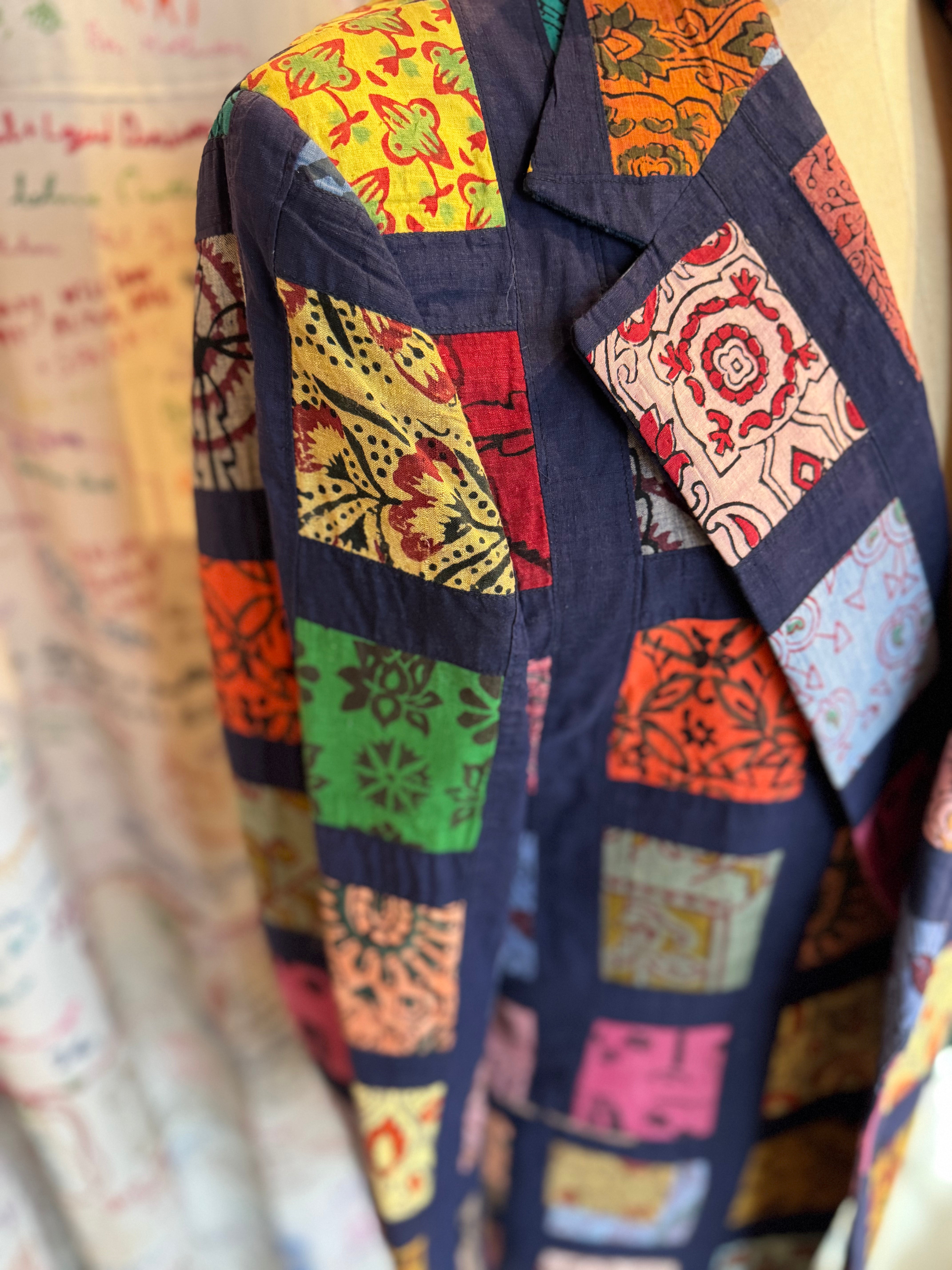 Indian Block Print Custom Madras Blazer