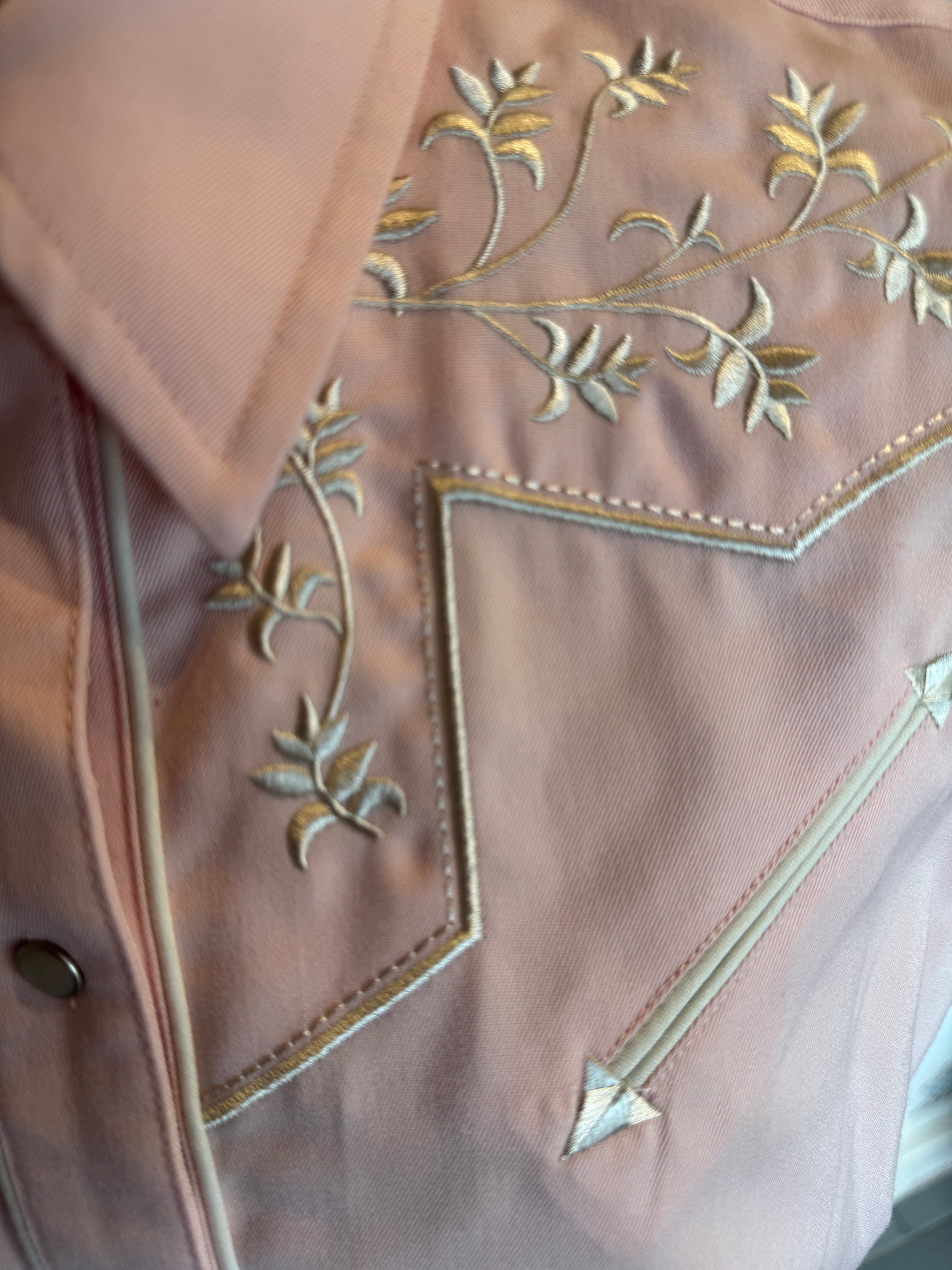 esc. Pink Roper Embroidered Cowgirl Sleeveless