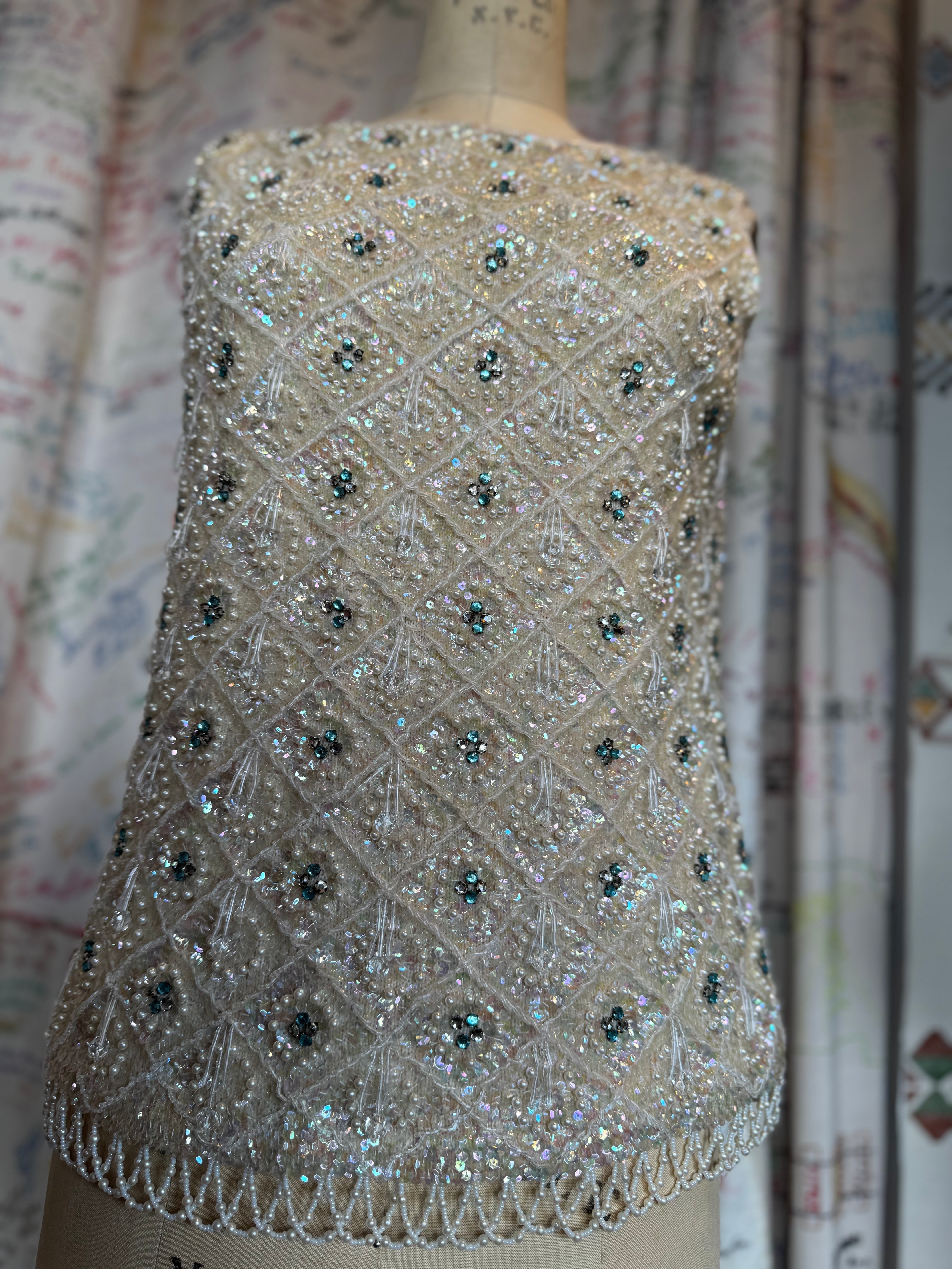 esc. Beaded Wool Shell