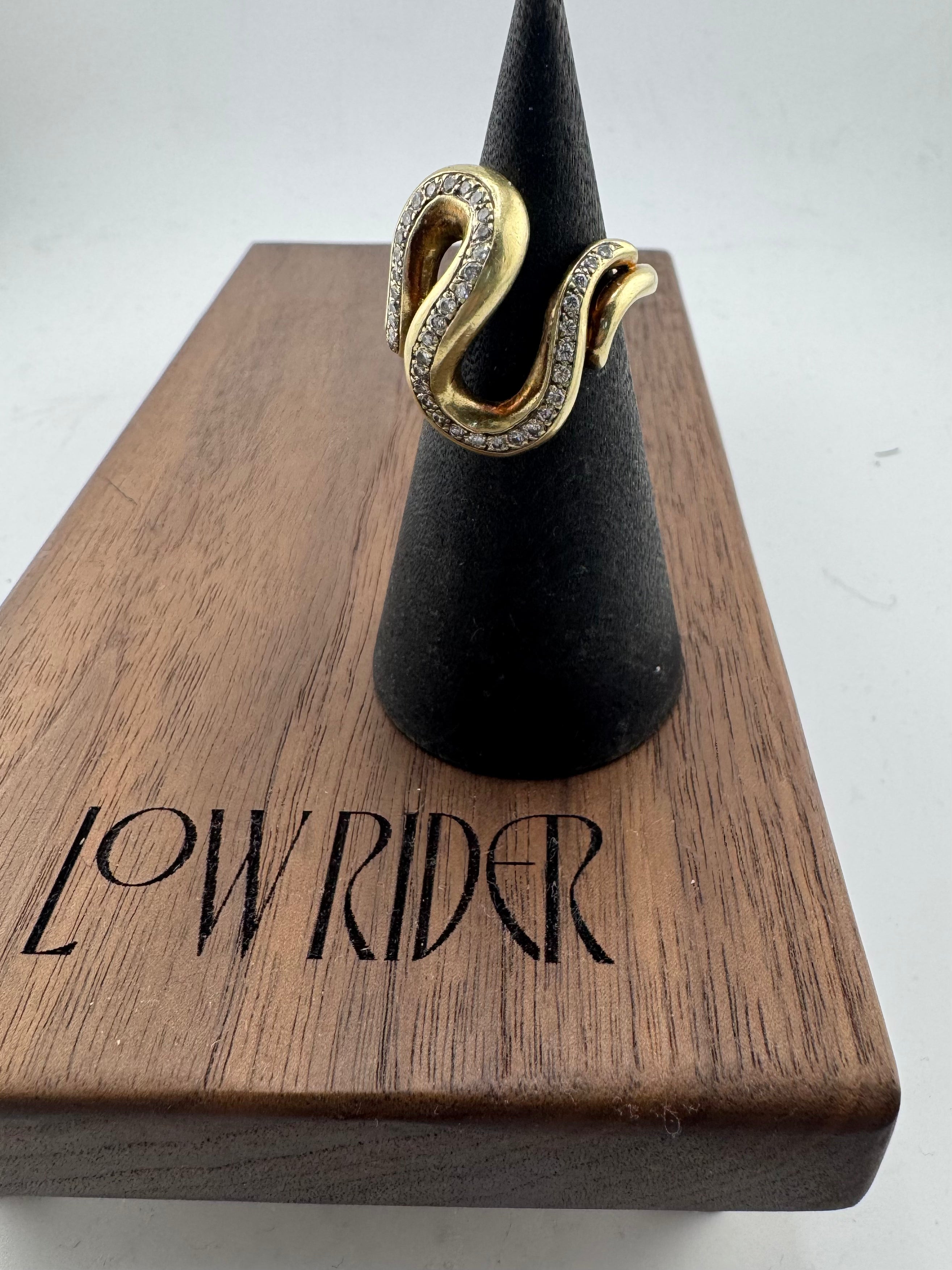 Serpent 14K & Diamond Ring