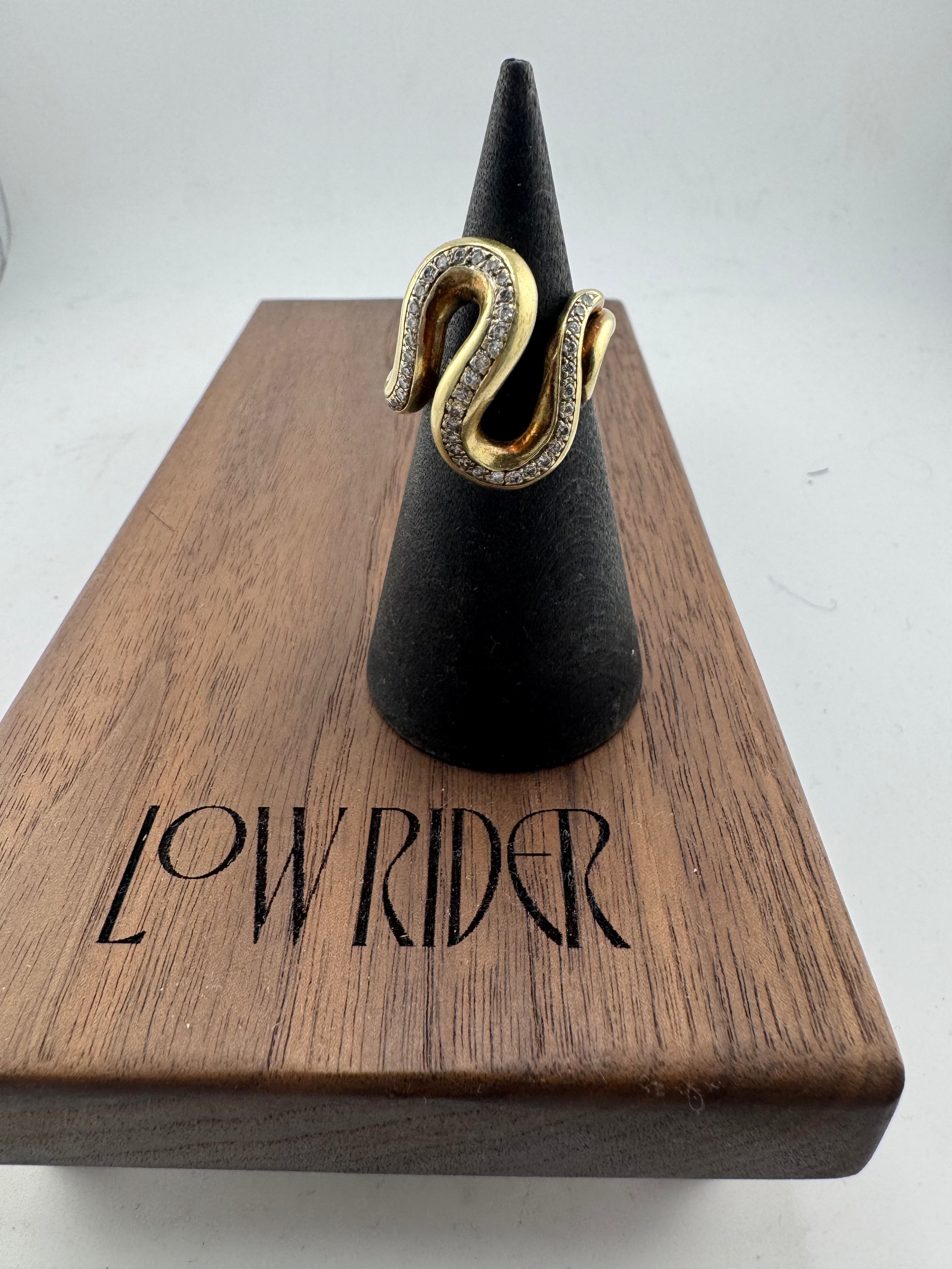 Serpent 14K & Diamond Ring