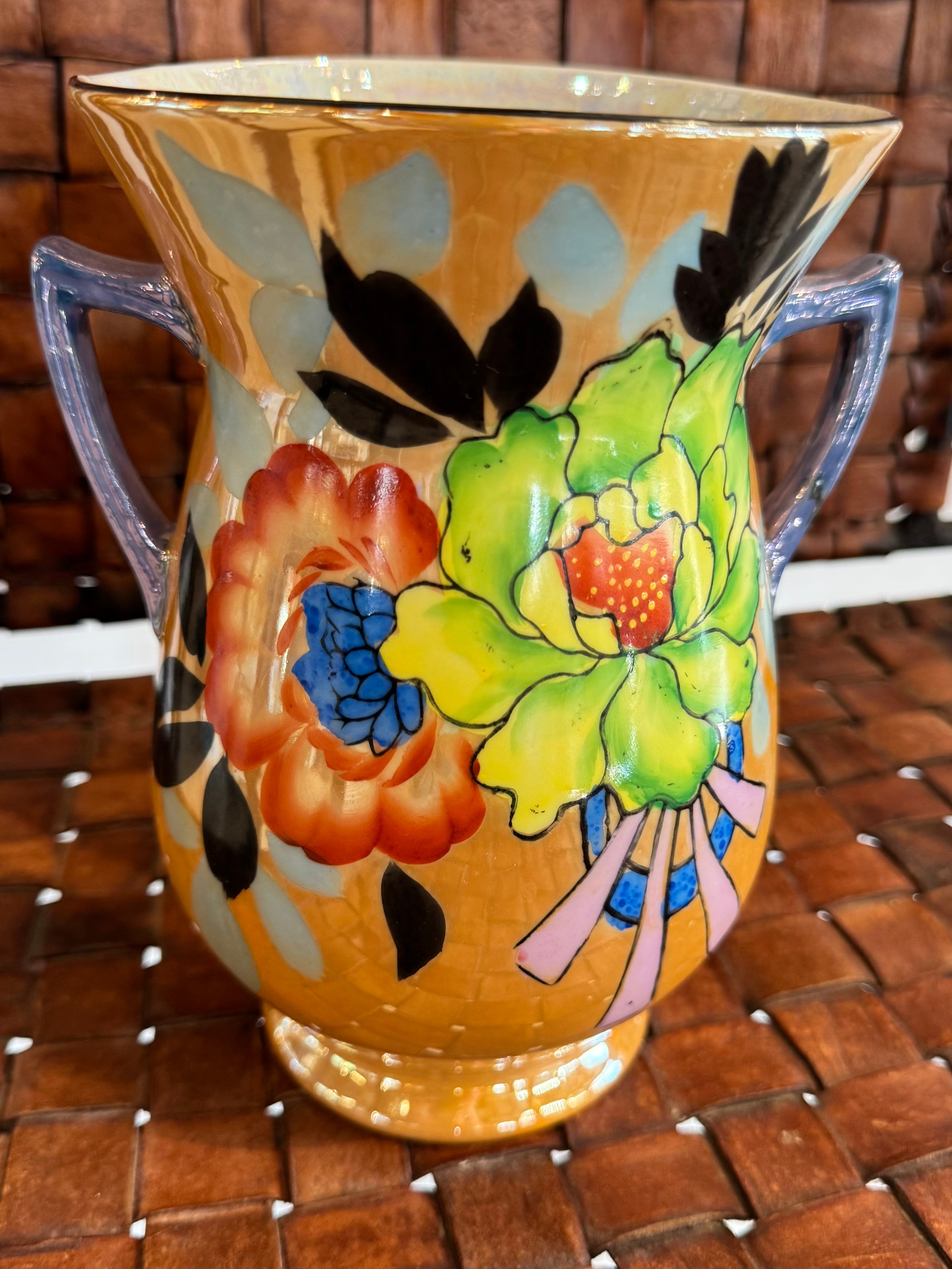 esc. Art Deco Takito Japanese Porcelain Vase