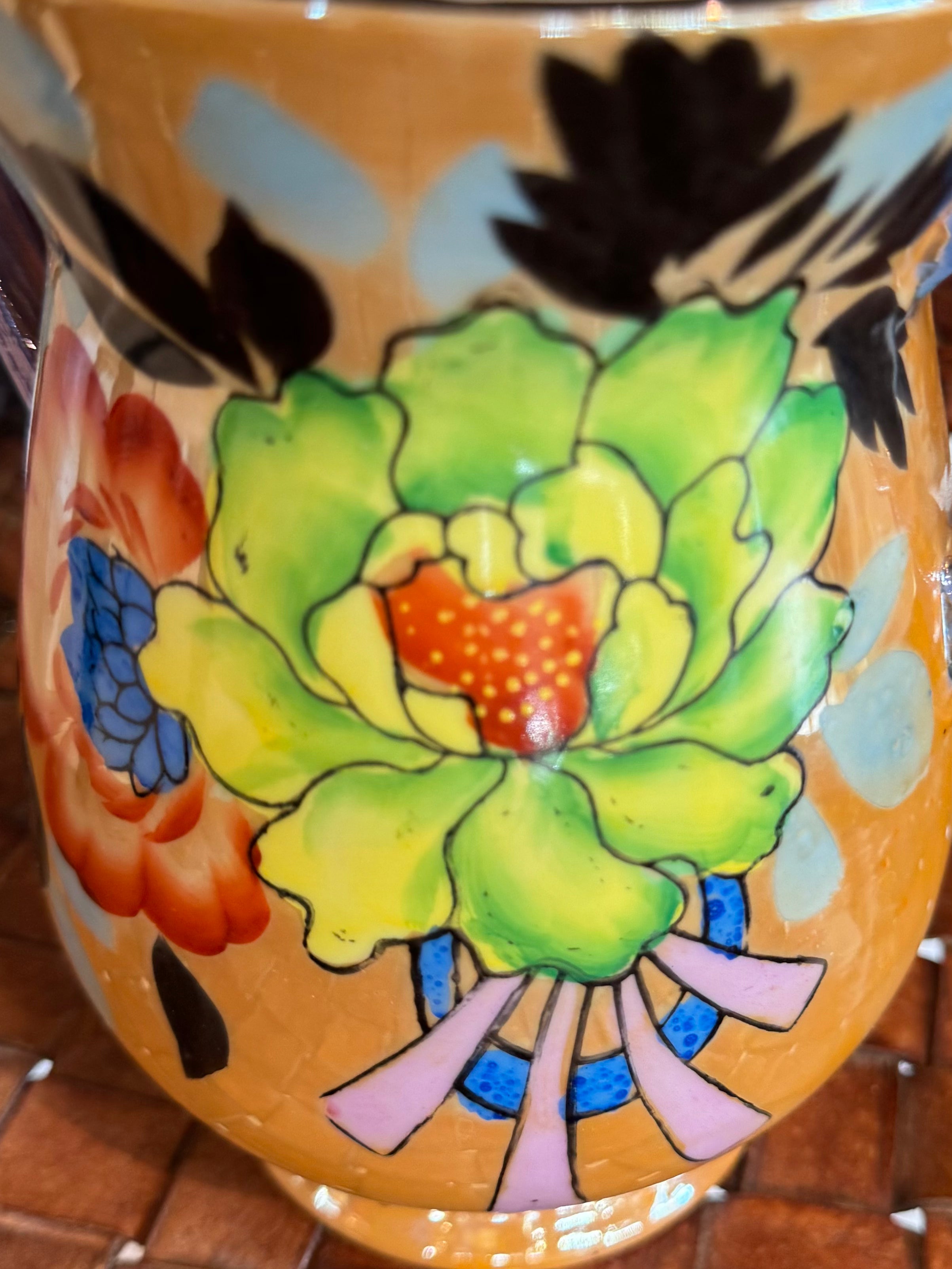 esc. Art Deco Takito Japanese Porcelain Vase