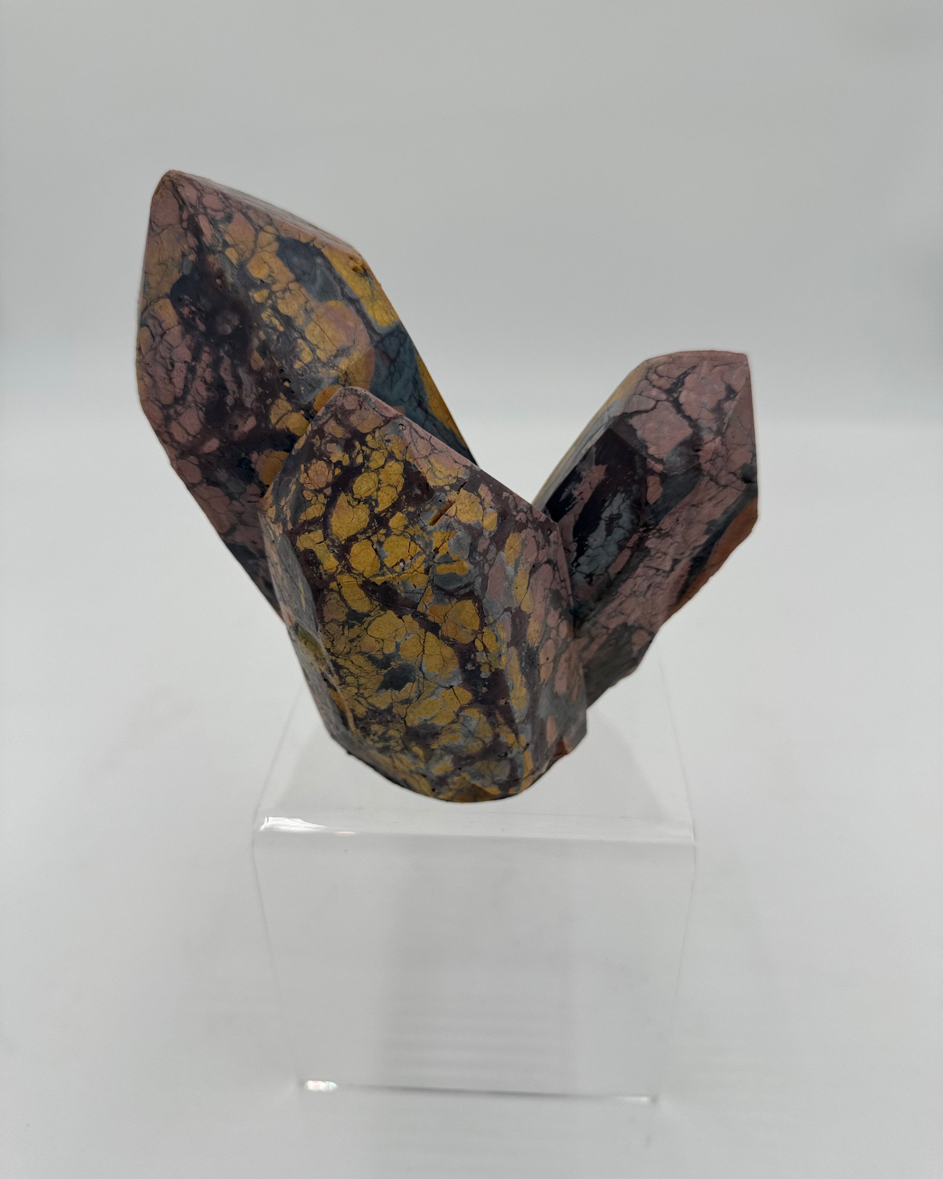 Concrete Cat Crystal Sculpture