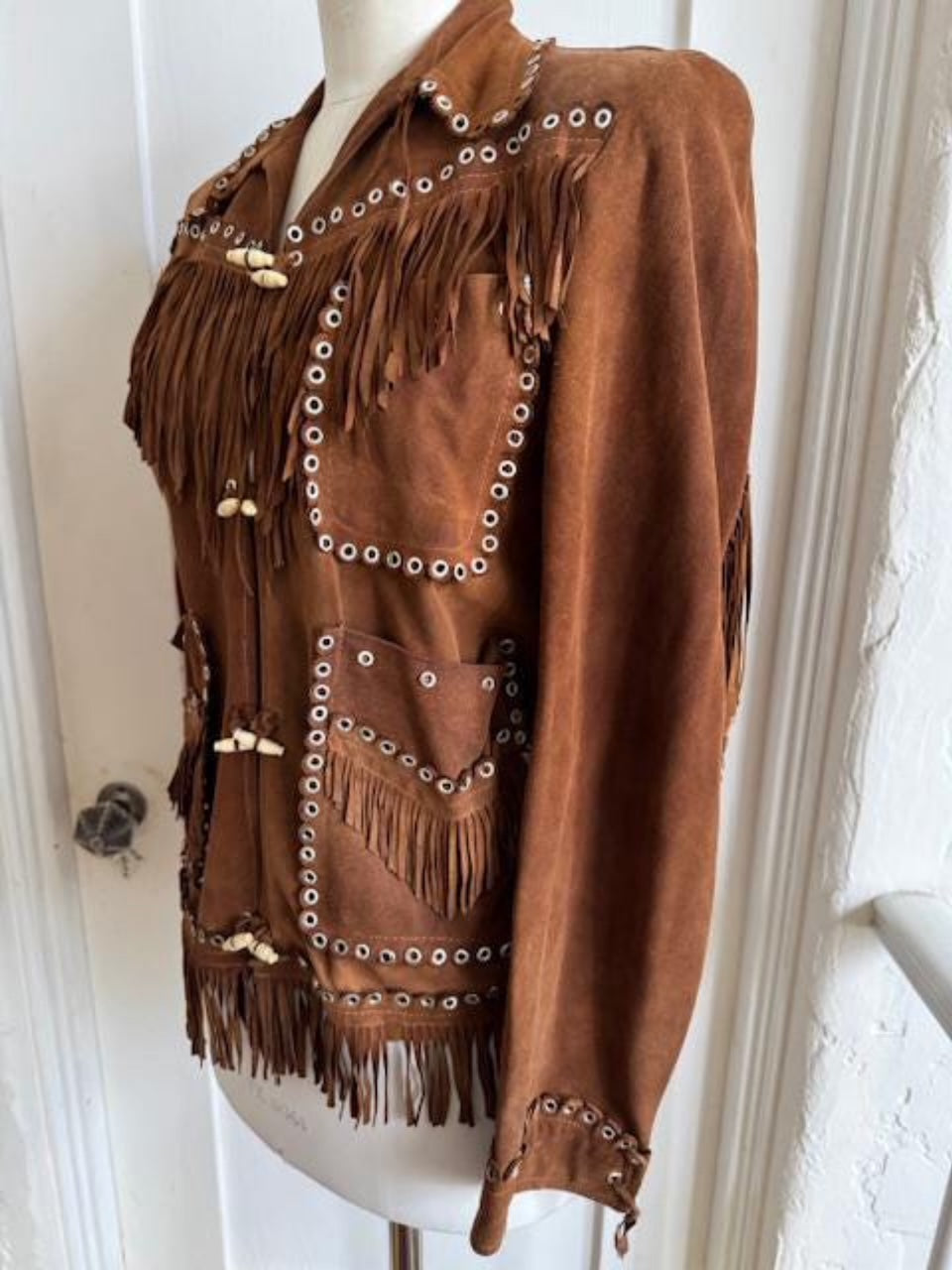 1960's Chamarra Fleischer Brown Suede Jacket