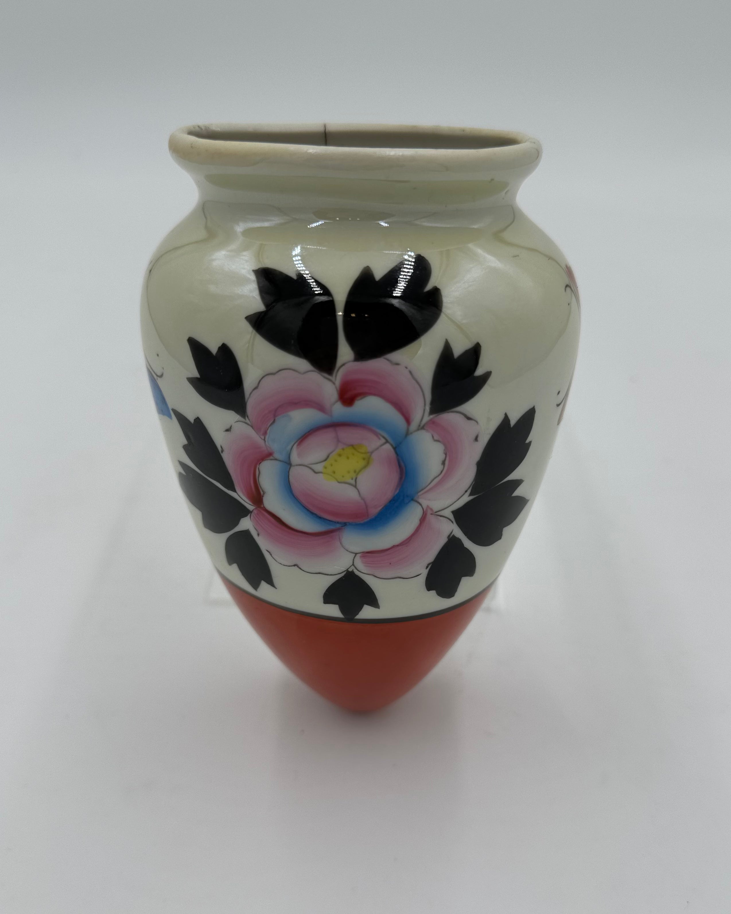 Japanese handpainted wall pocket