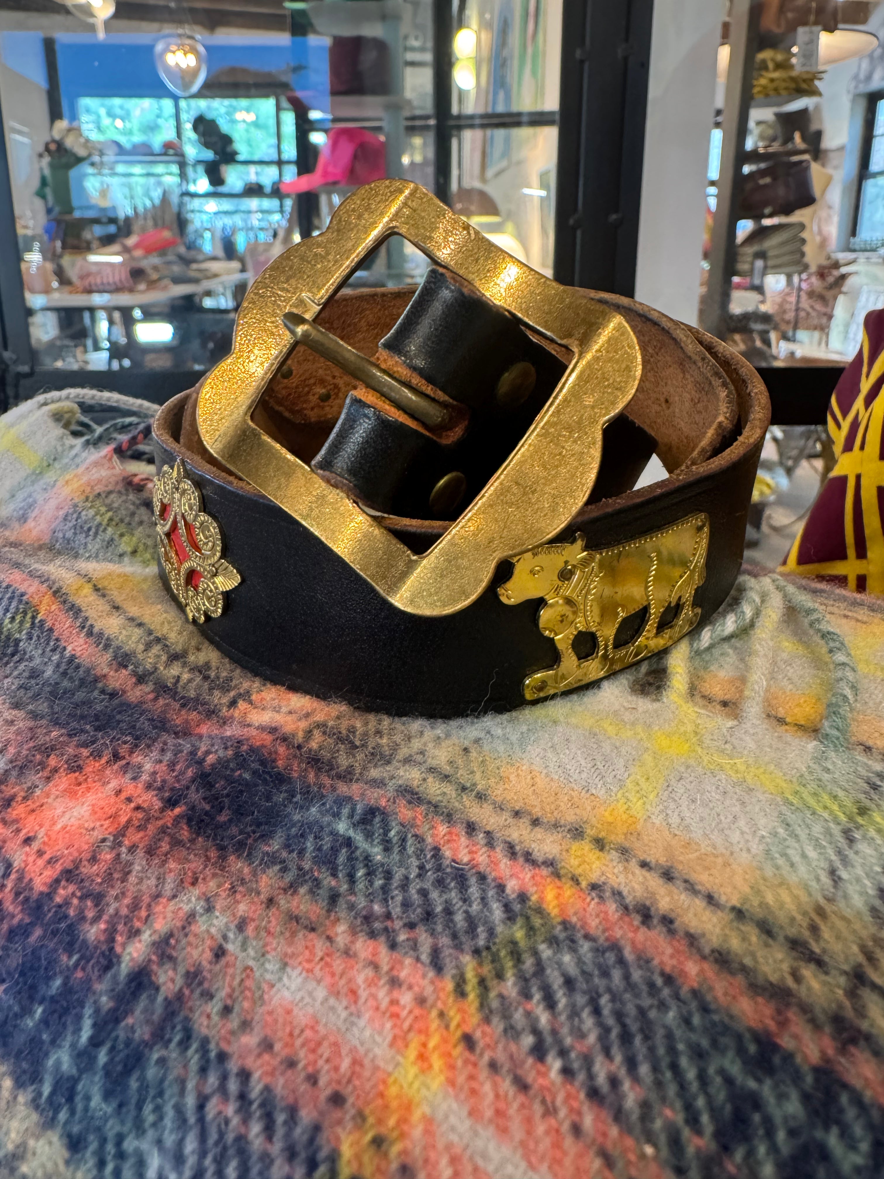 Vintage Appenzeller Swiss Belt-Brown