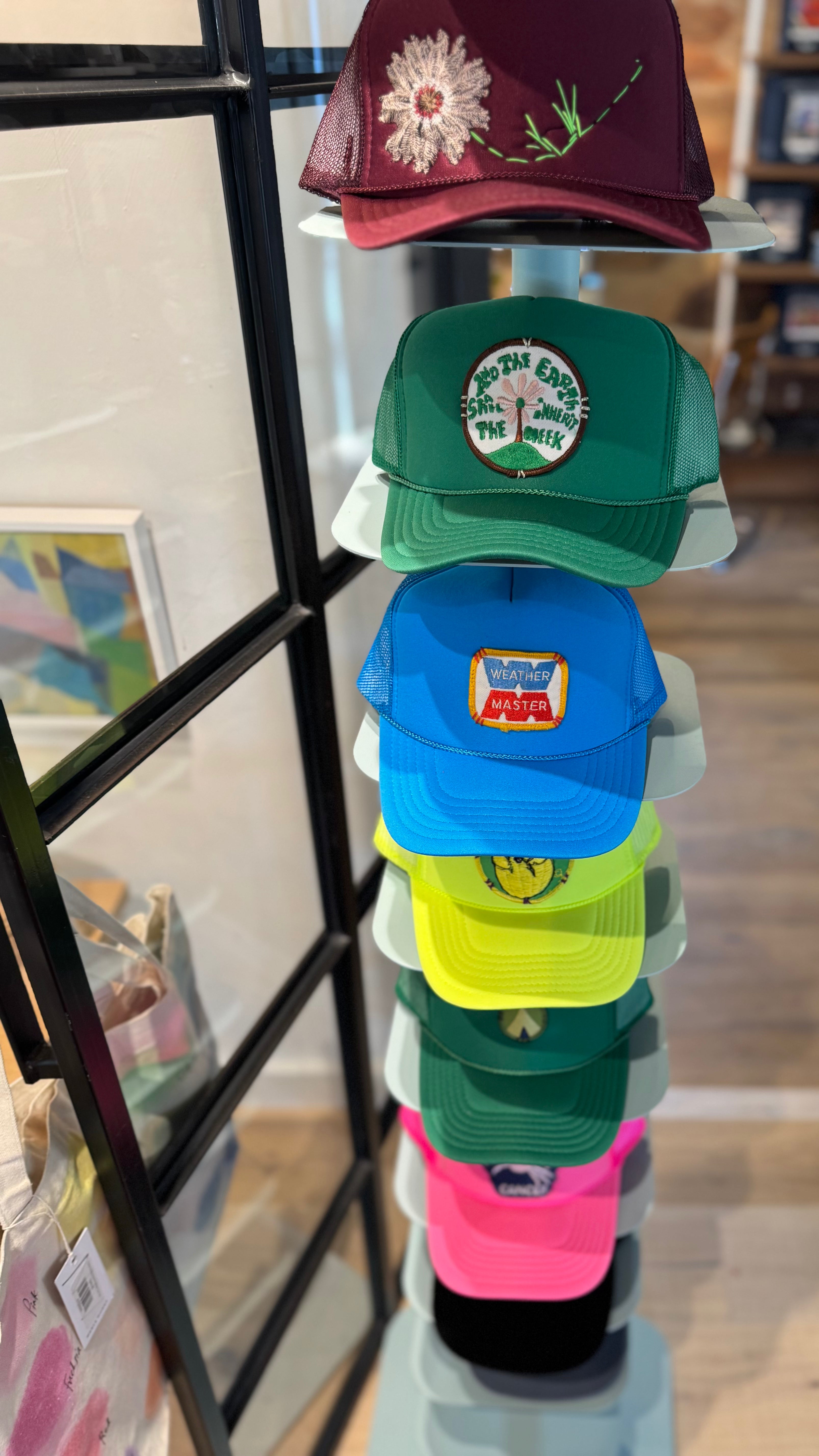 Custom Trucker Hat by Low Rider "Iris Blob"