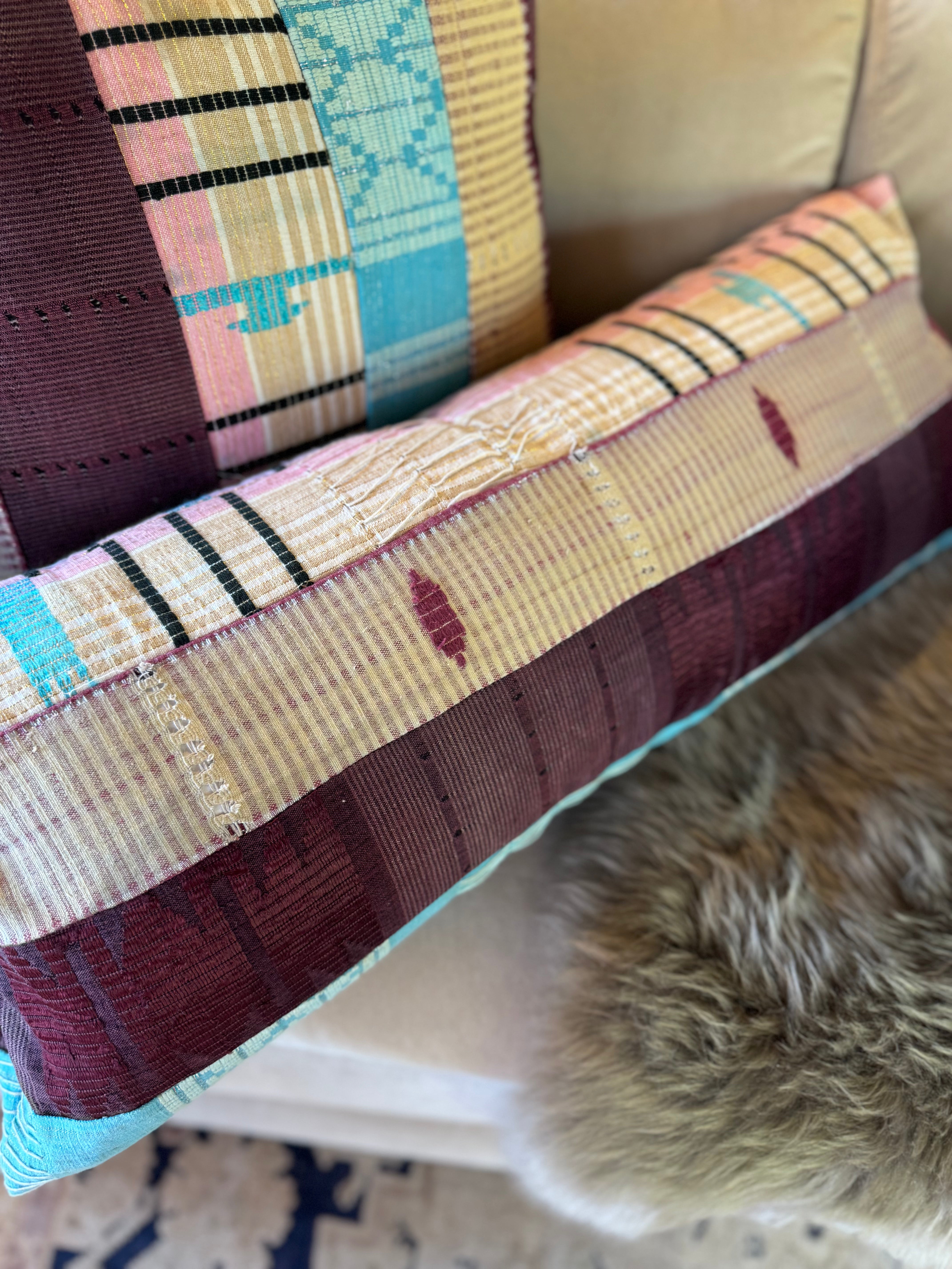 esc. kente cloth 30x10 lumbar