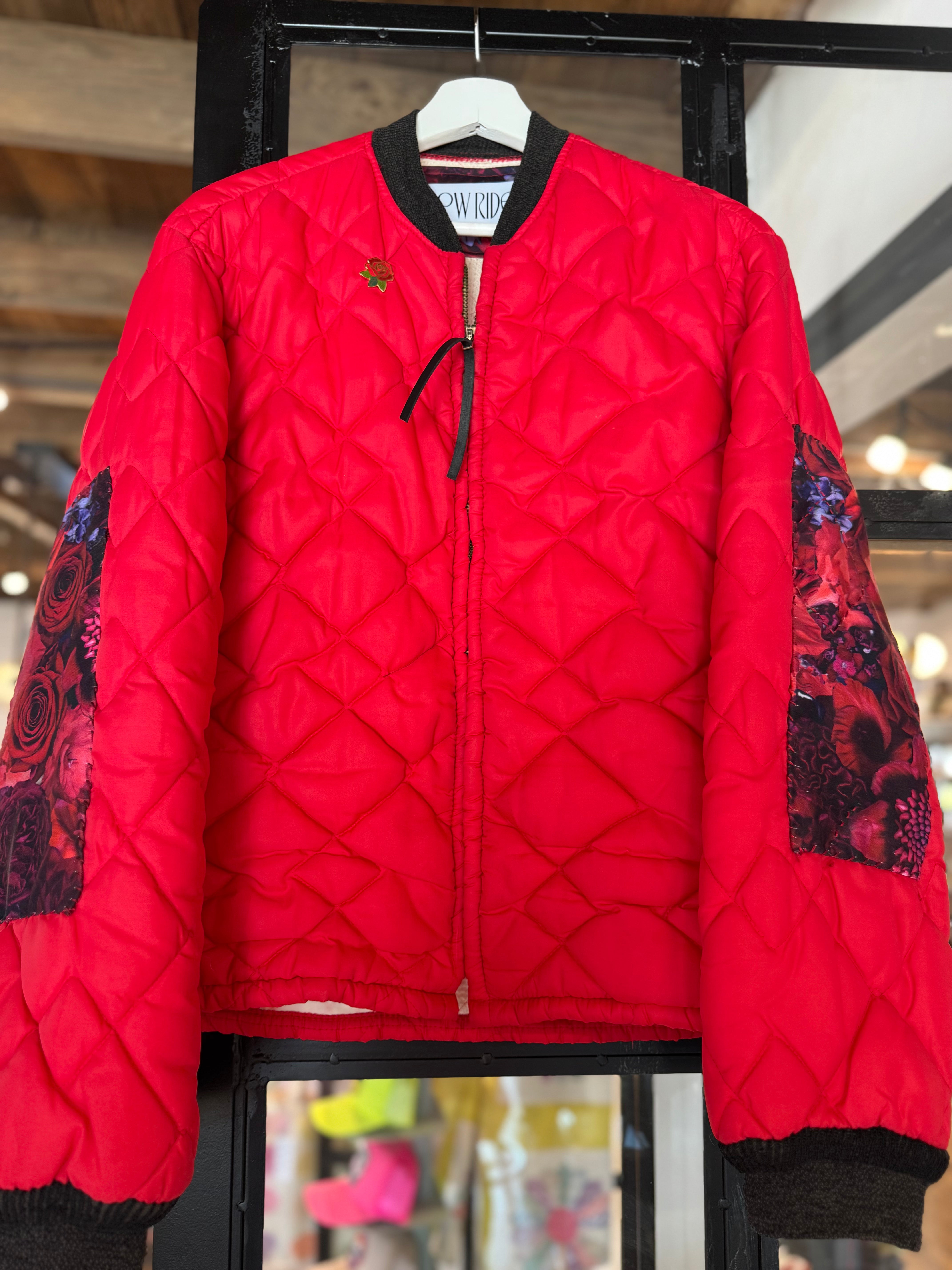 Red Rose Quilted Liner Customized by Low Rider