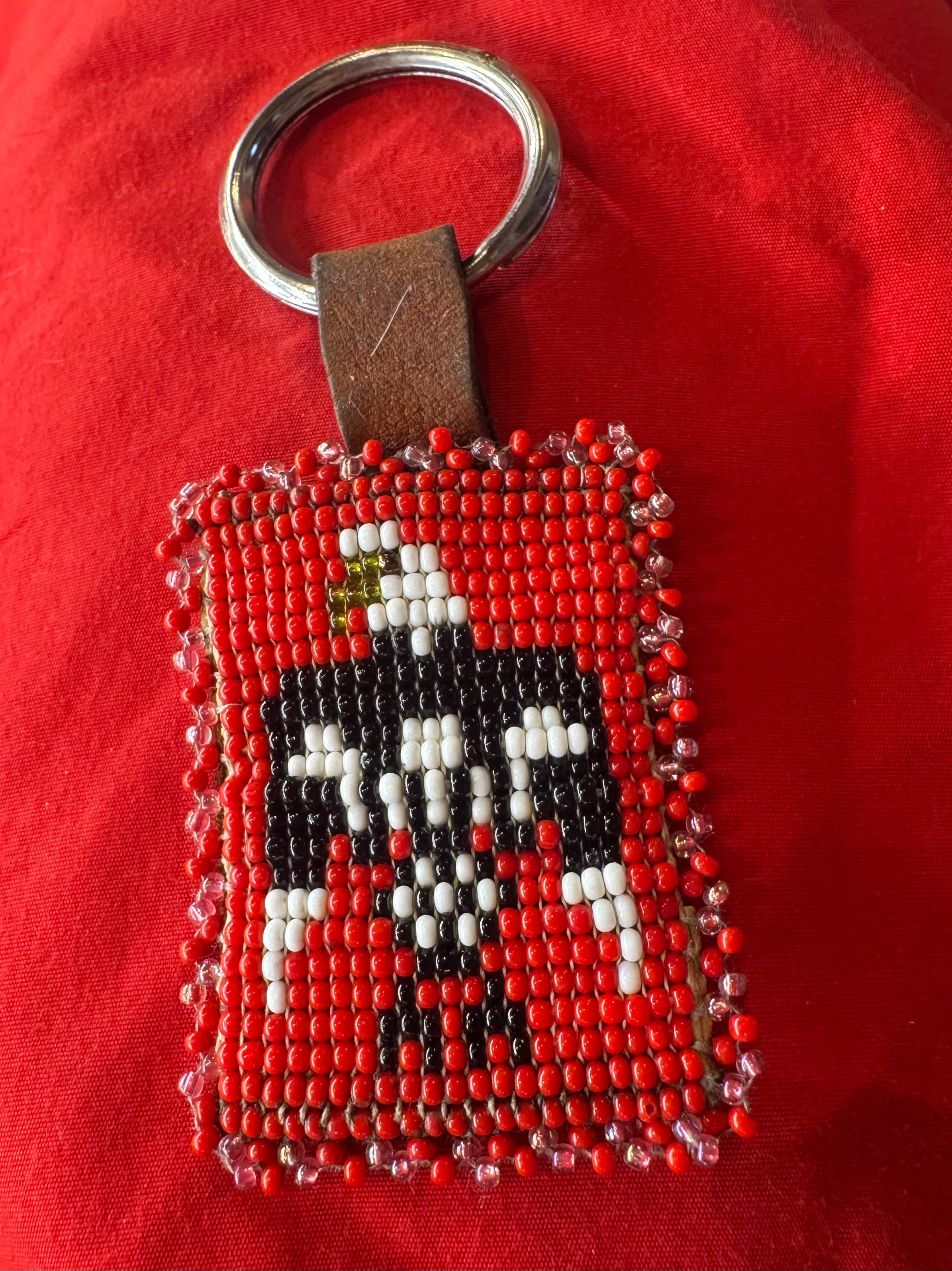 Beaded Eagle Key Chain