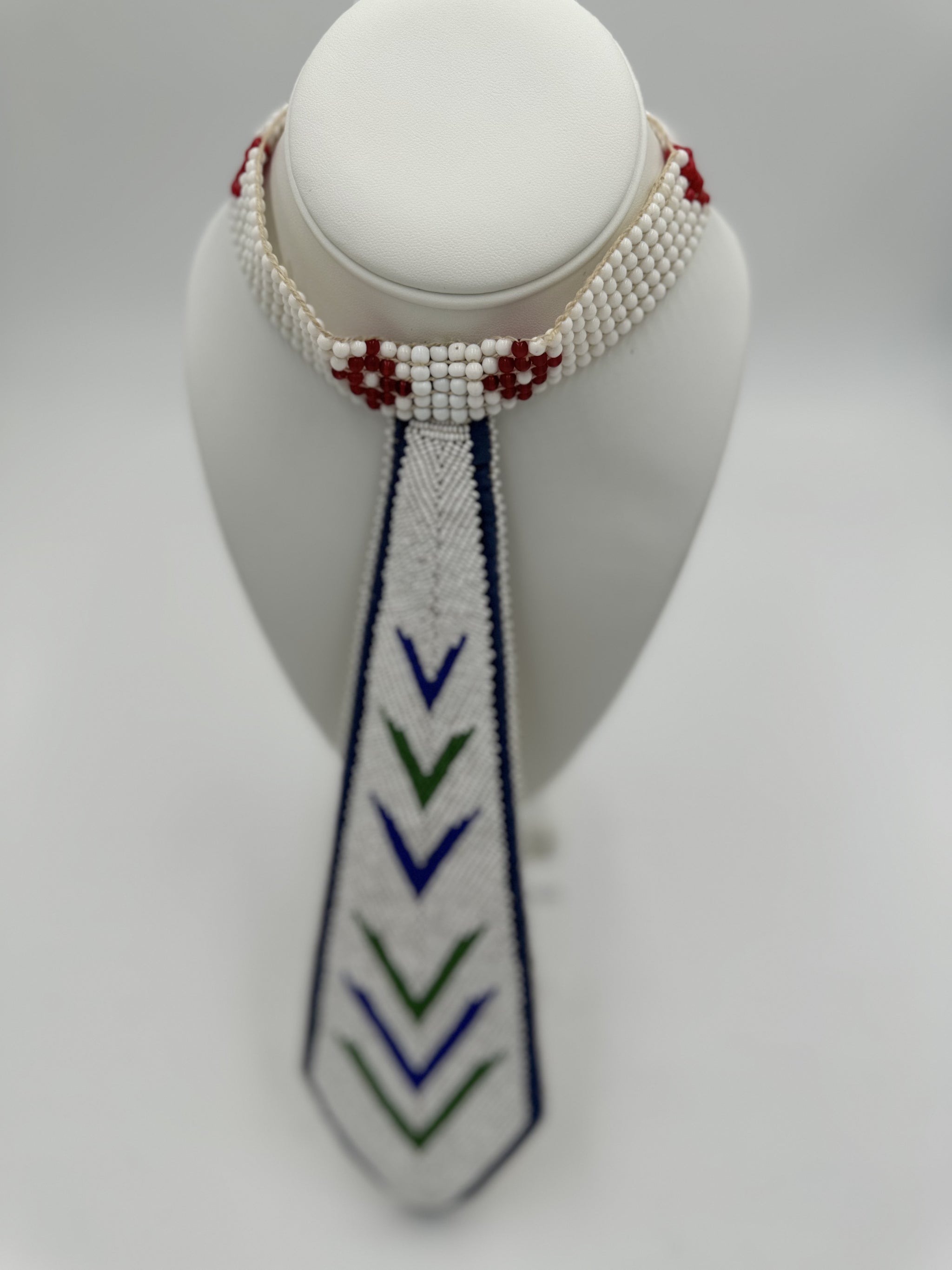 beaded necktie necklace