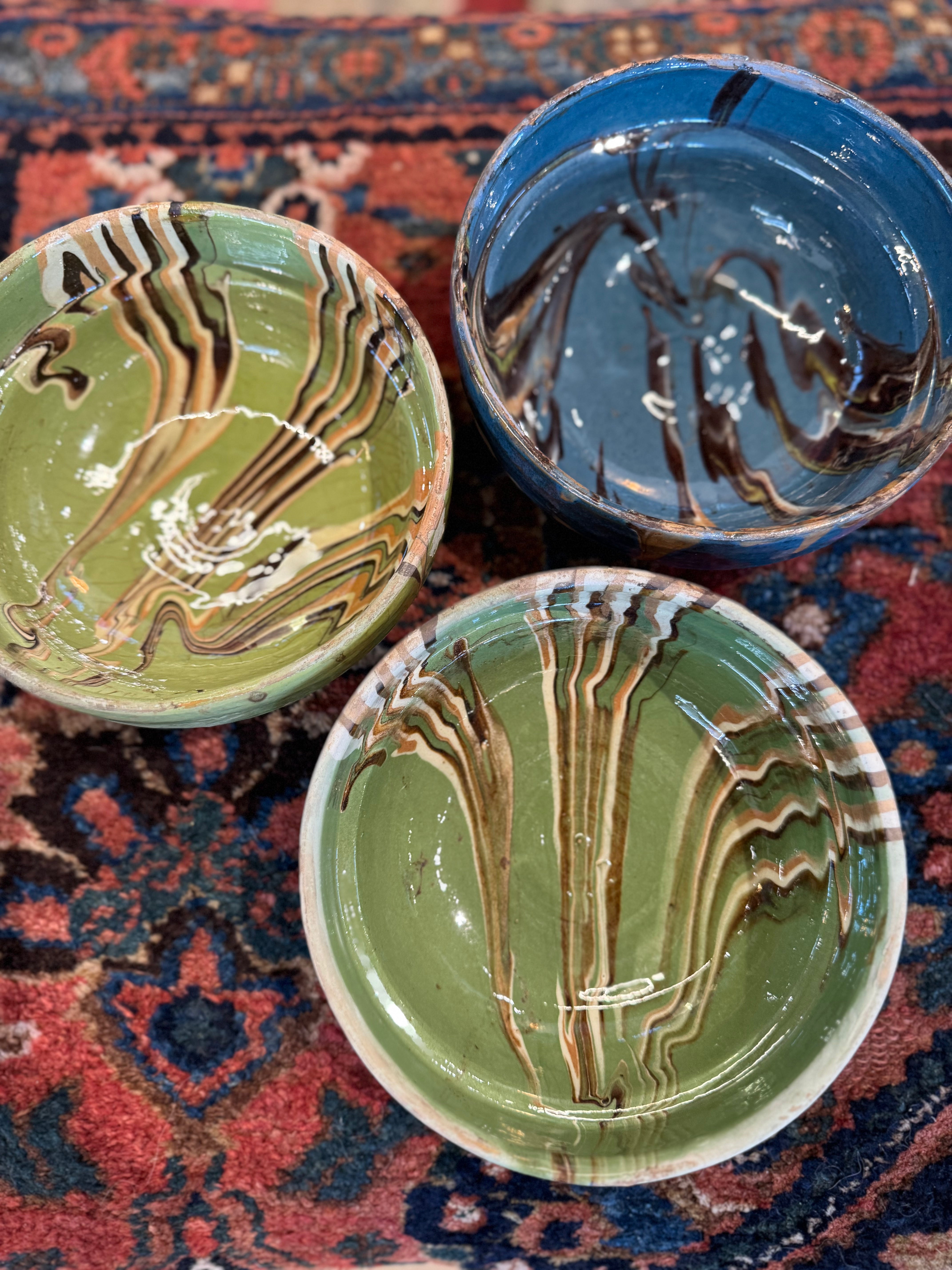 Marbelized Cottage Bowls