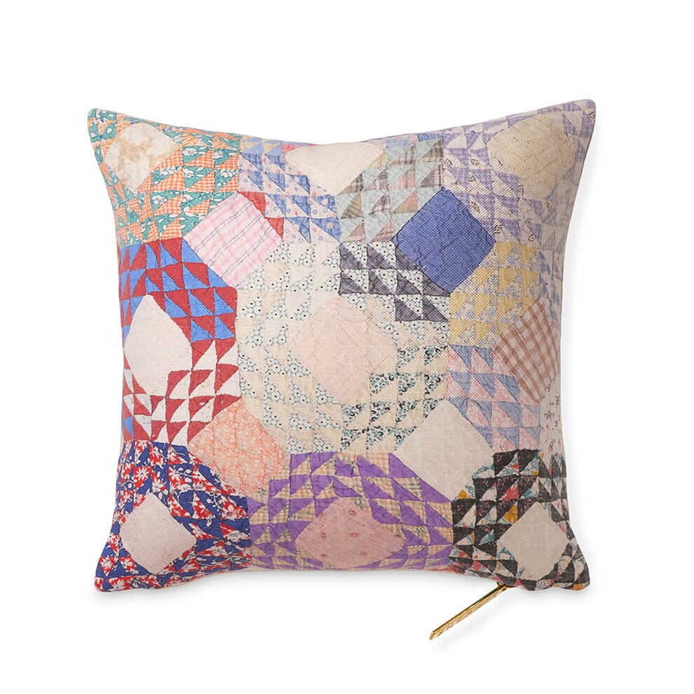 St. Frank Shell Kaleidoscope Quilt Pillow