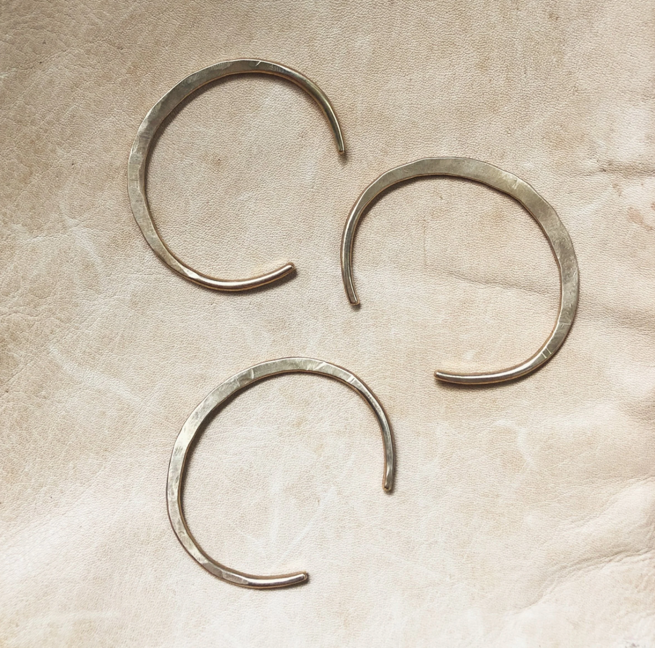 Hammered Brass Cuff by Avery Lee Design