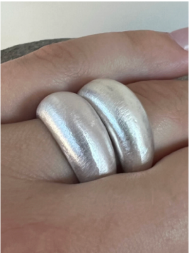 Andromache Sterling Silver Ring by Jennifer Letter Design