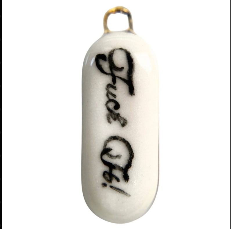 Hand Painted + Porcelain Charms 22K Gold Luster