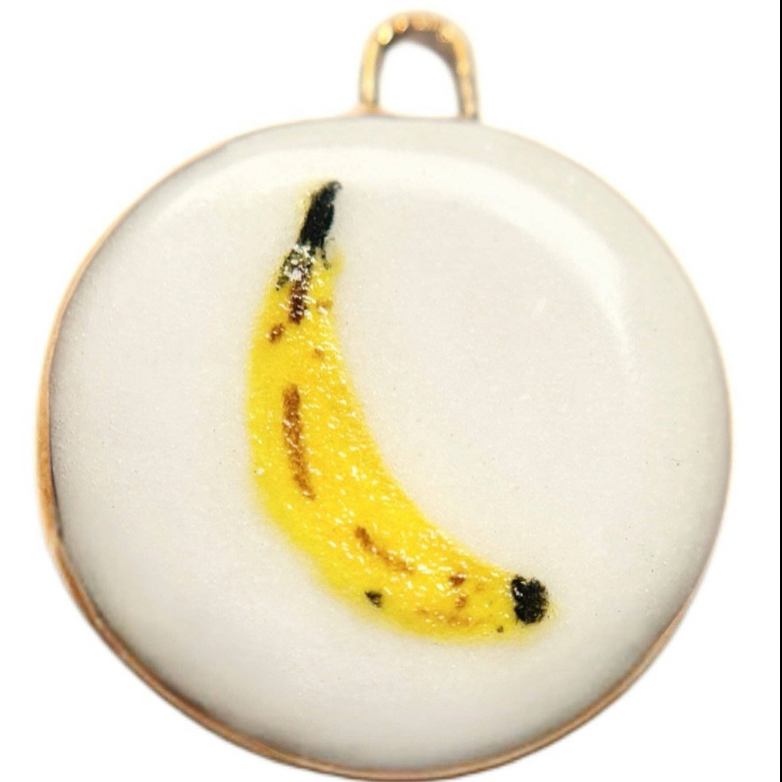 Hand Painted + 22K Gold Luster Porcelain Charms