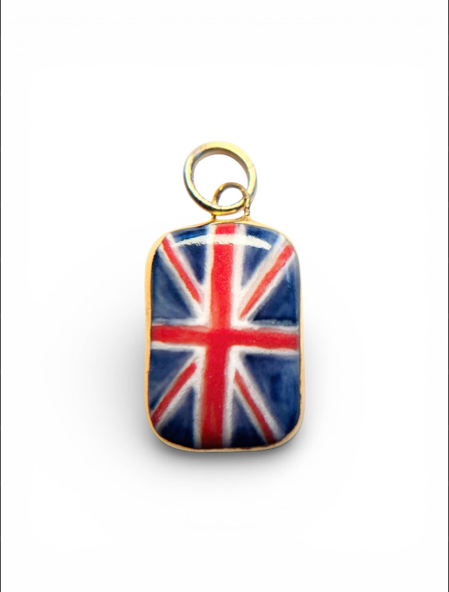 Hand Painted + Porcelain Charms 22K Gold Luster