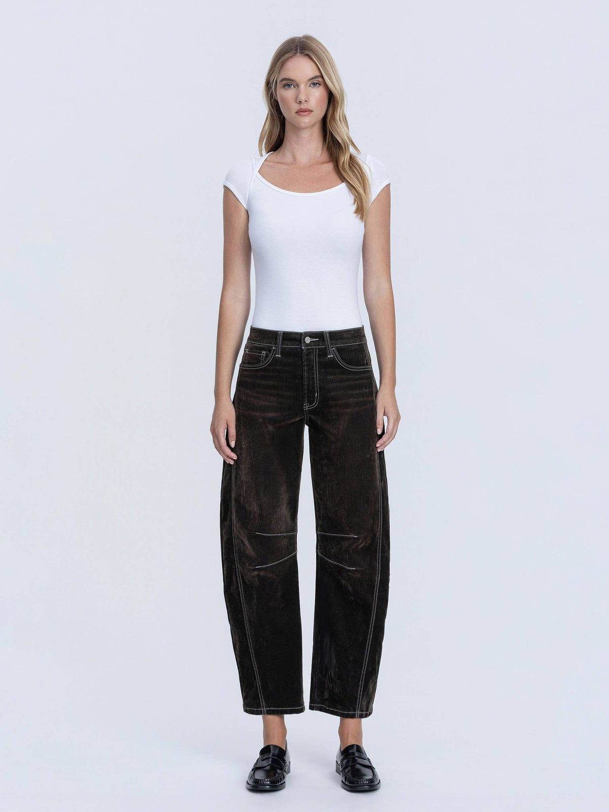 VELVET FLOCKED CROPPED BARREL
