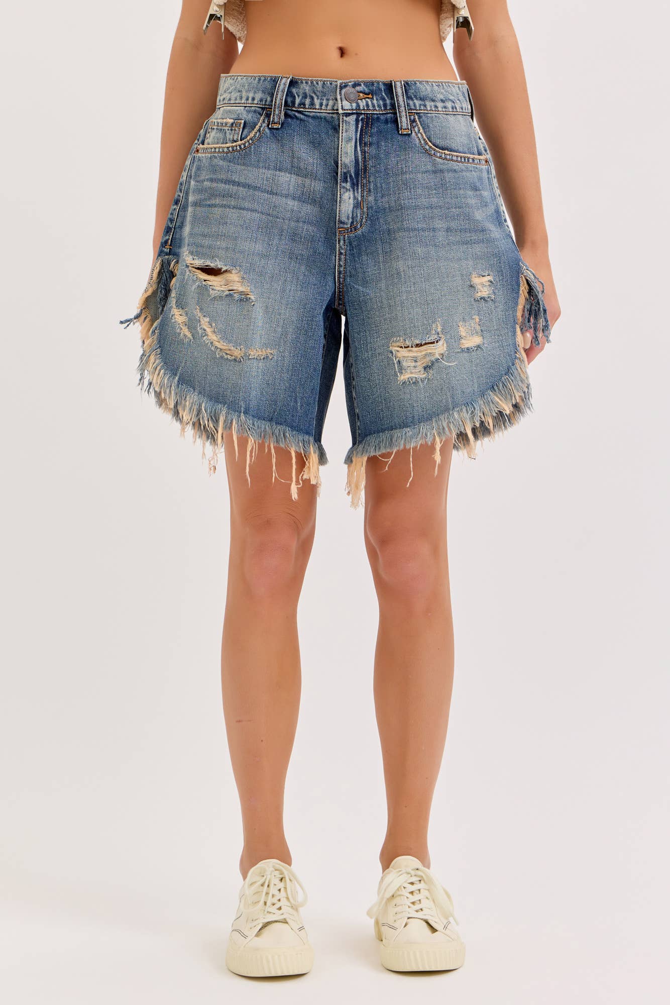 Cut Off Shorts : Tinted Vintage Wash