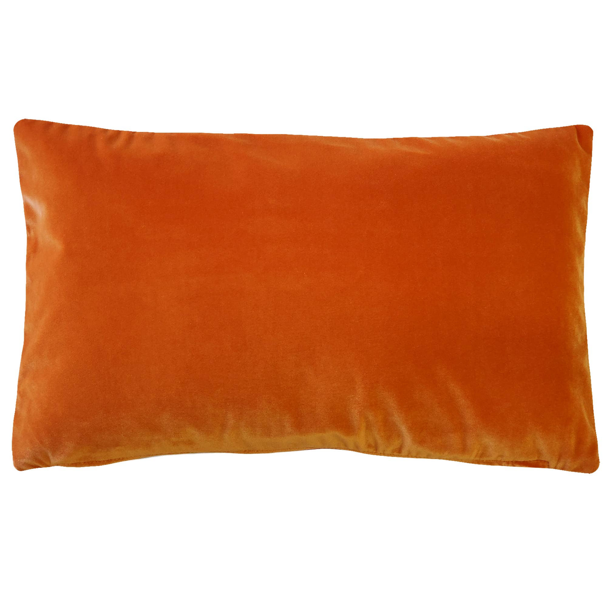 Sedona Orange Velvet Pillow 12"x20"