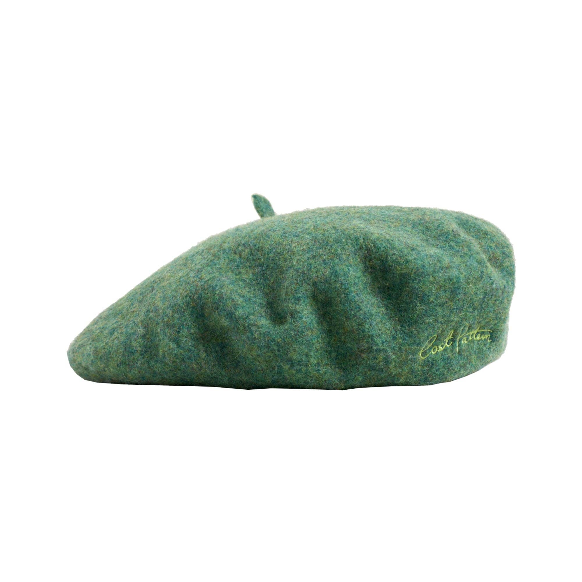 Wool Beret: Moss Green