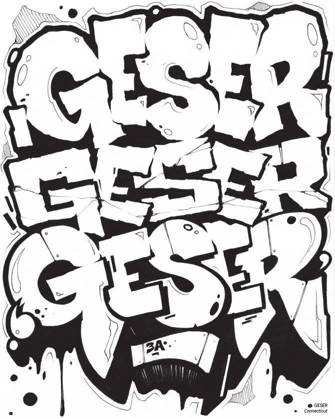 American Graffiti Coloring Book