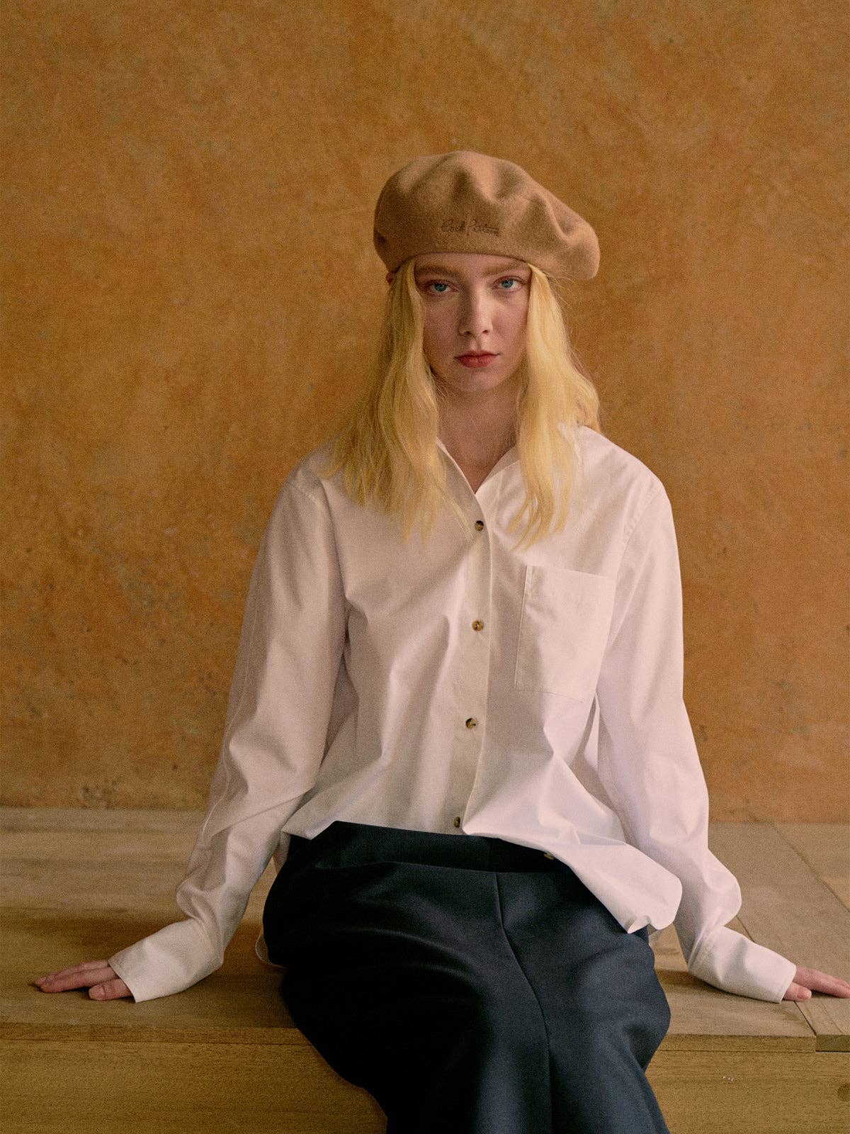 Wool Beret: Light Camel