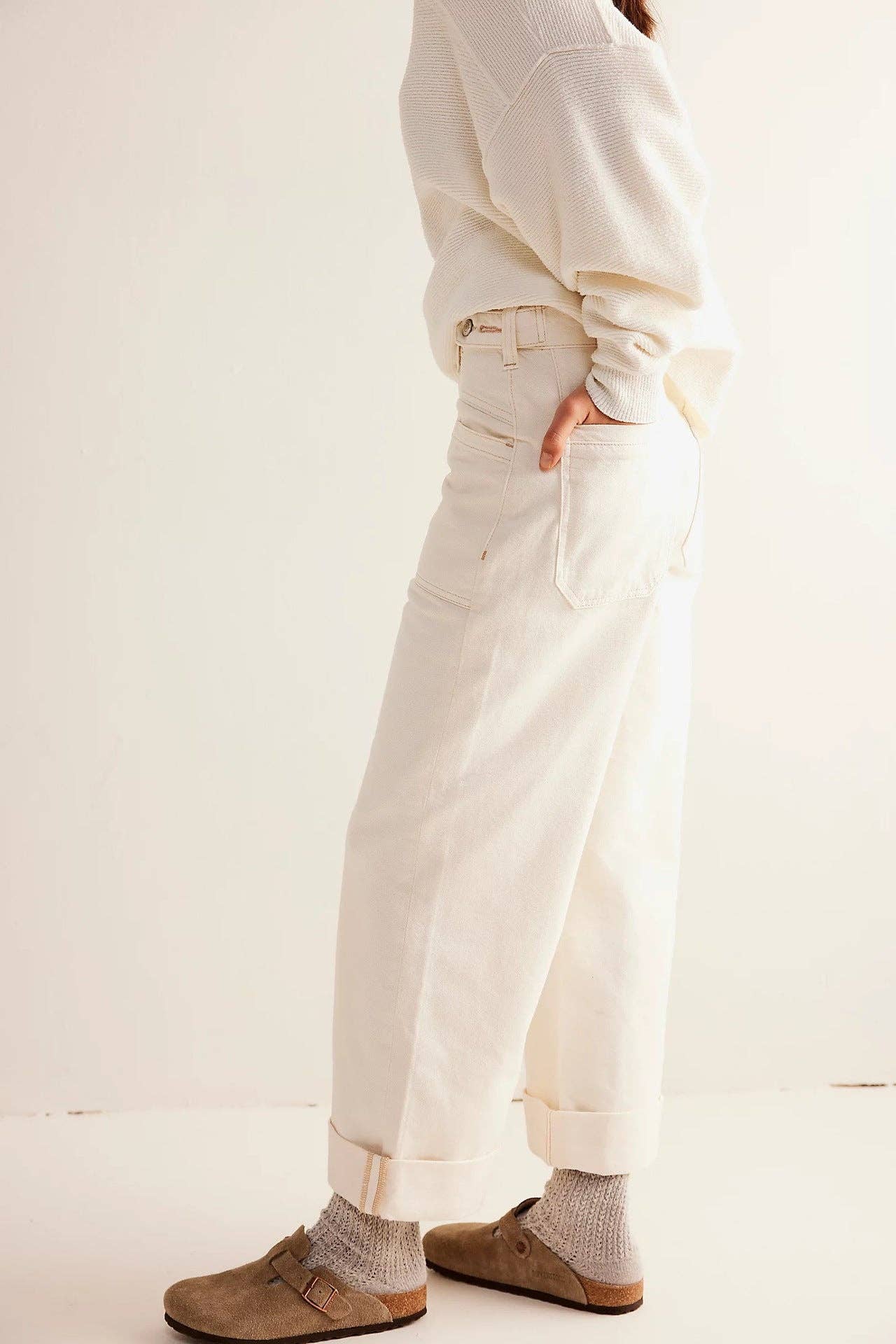 Washed Street Straight Leg Jean