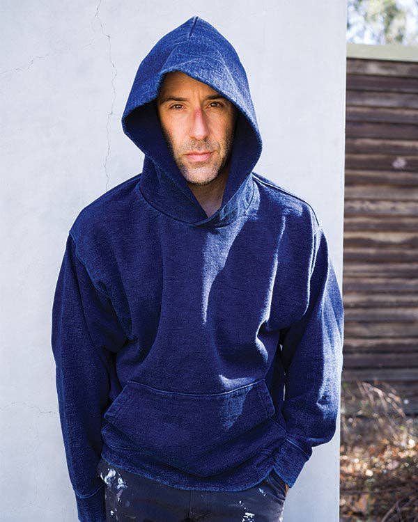 Stone Wash Indigo French Terry Hoodie