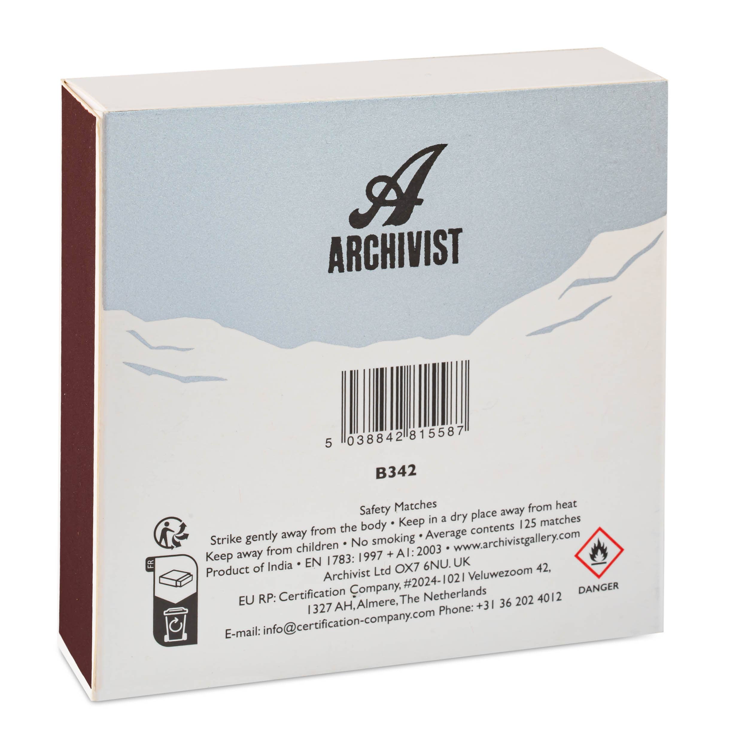 The Skier | Square - Christmas Safety Matches