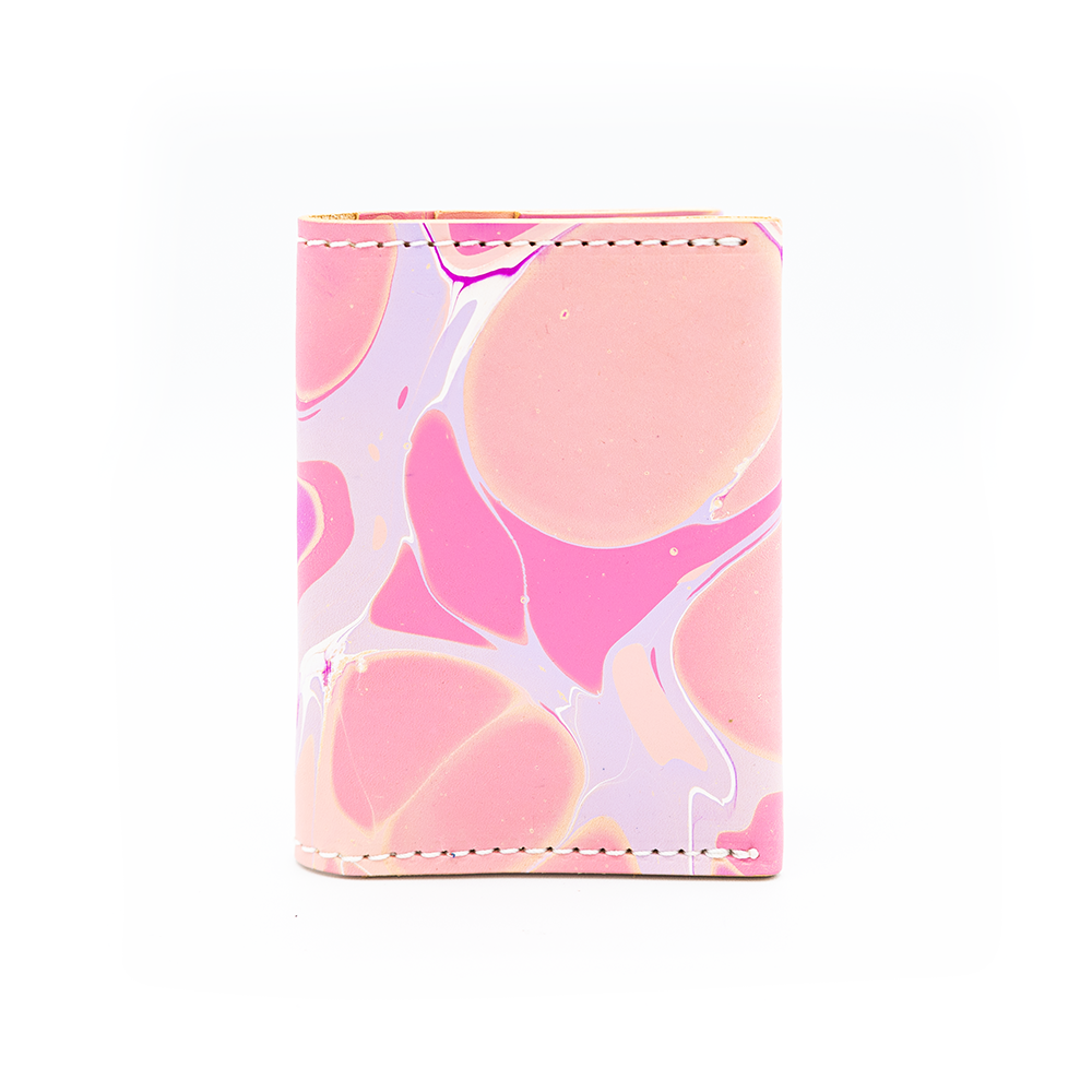 Marbled Leather Wallet