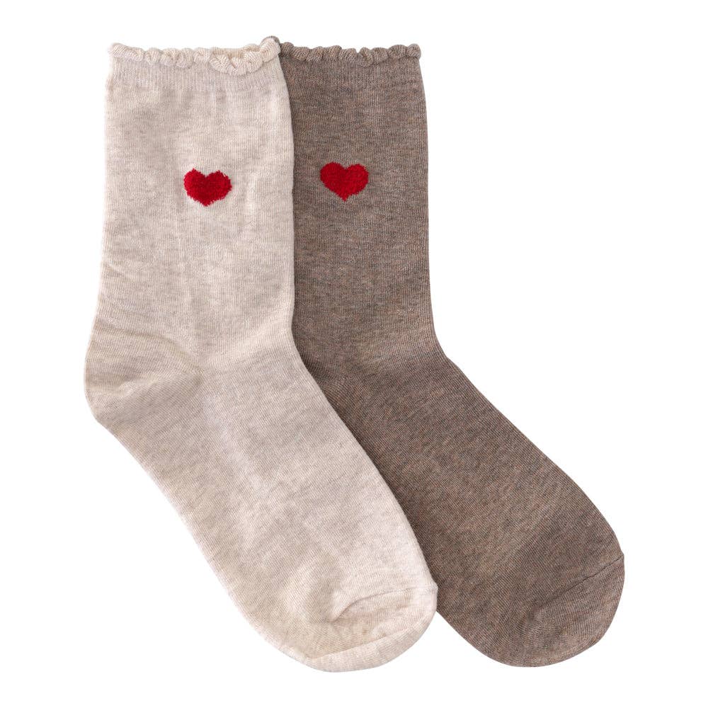 RED HEART EARTH SOCKS
