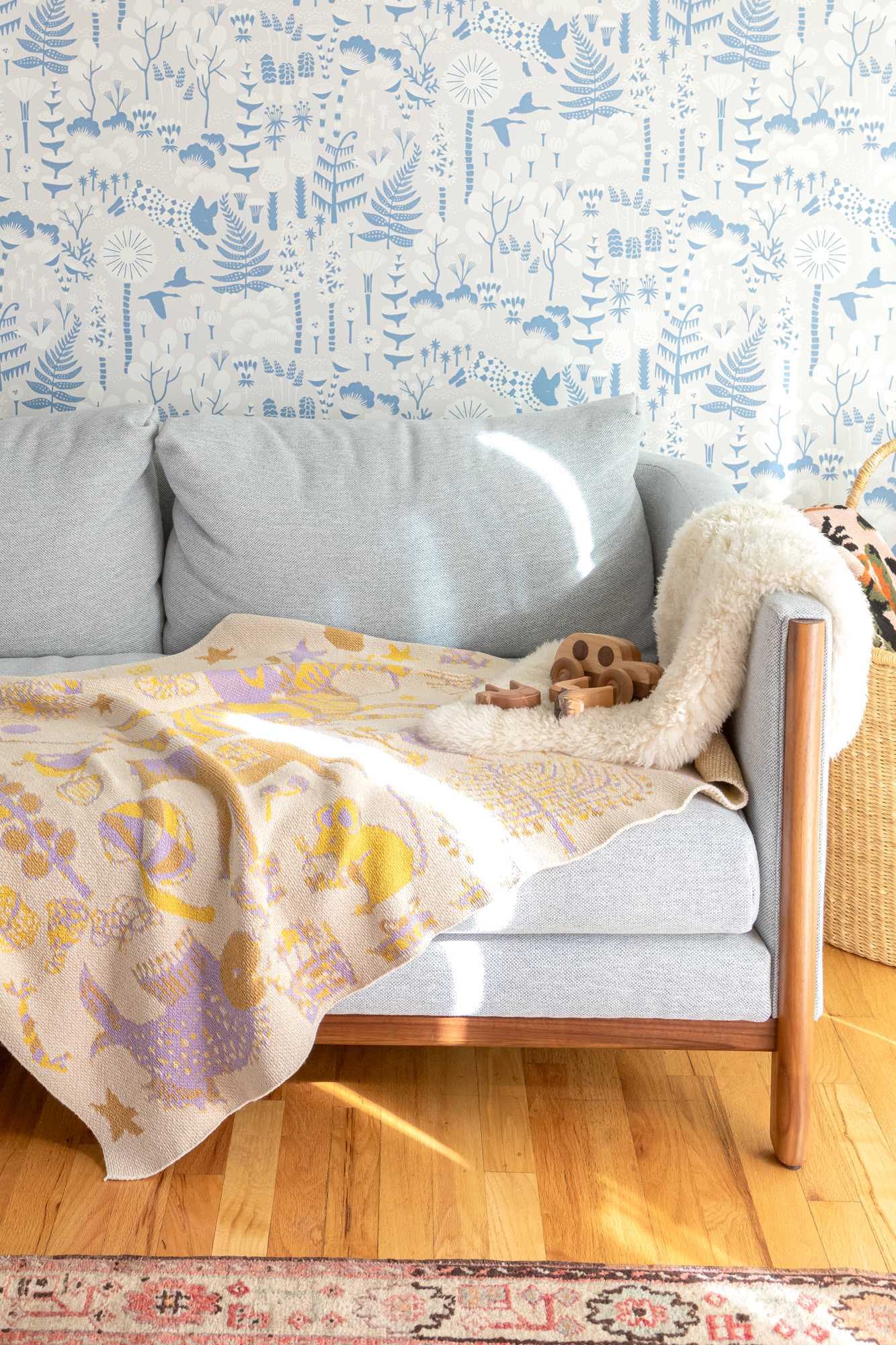 Twinkly Lilac Child's Blanket by Hillery Sproatt