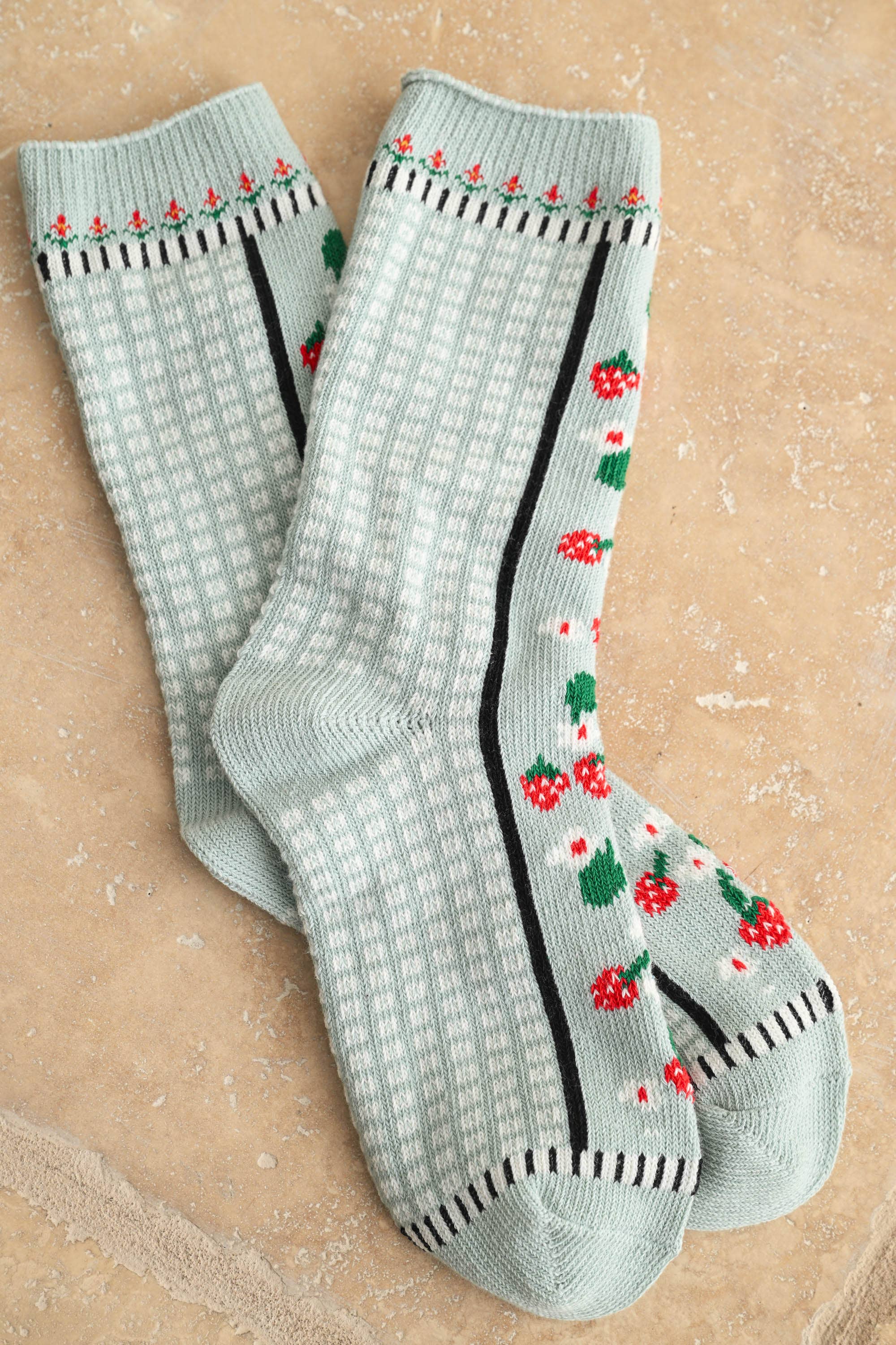 Strawberry Ankle Socks