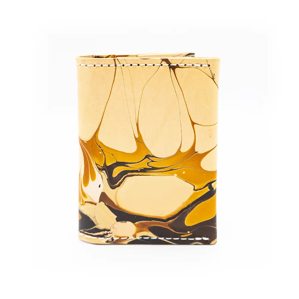 Marbled Leather Wallet