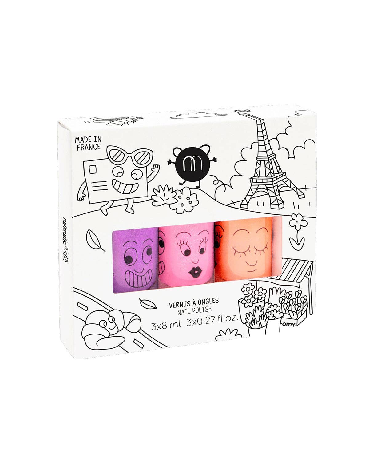 Las Paris Nailpolish for Kids: Set of 3