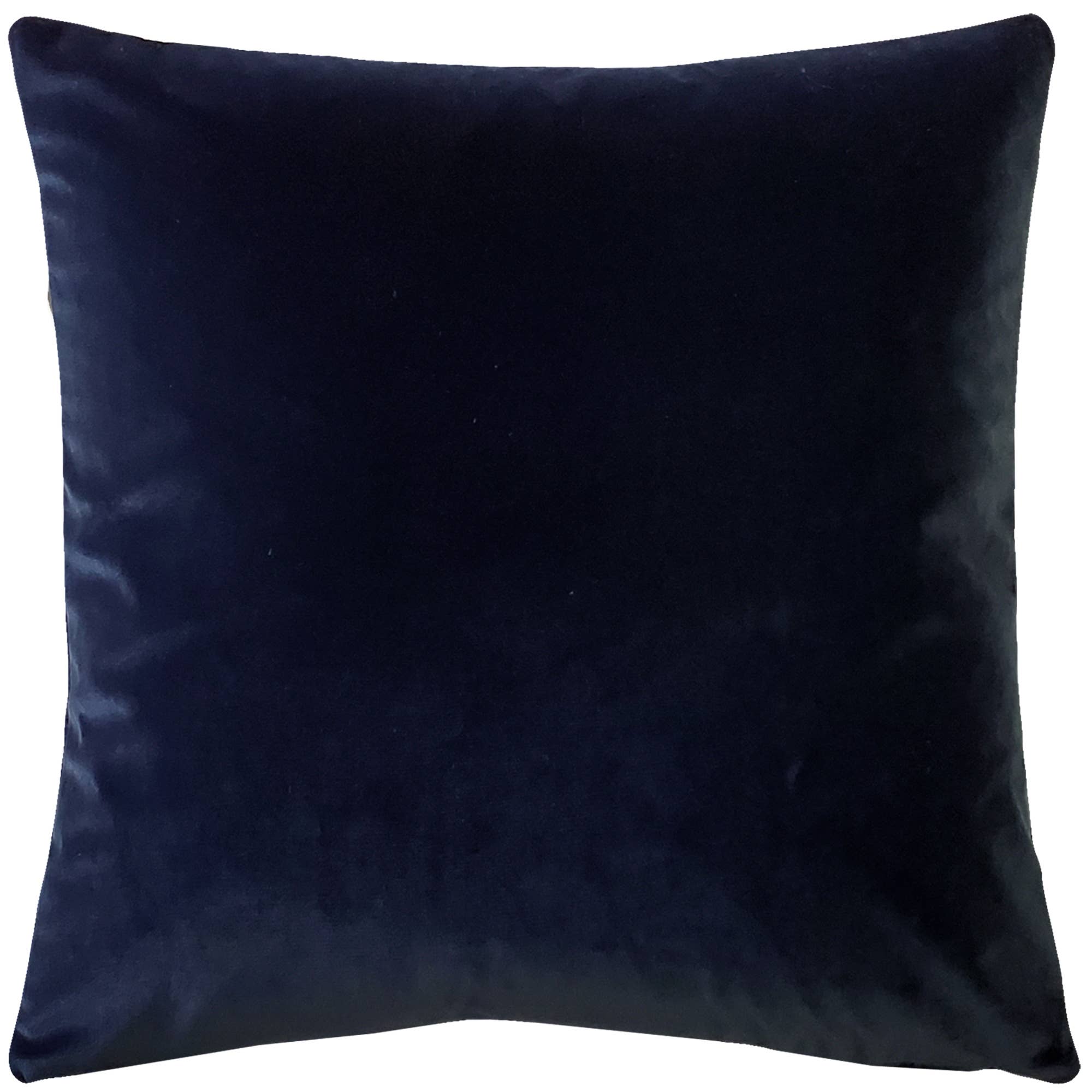 Midnight Blue Velvet Pillow, 17"x17"