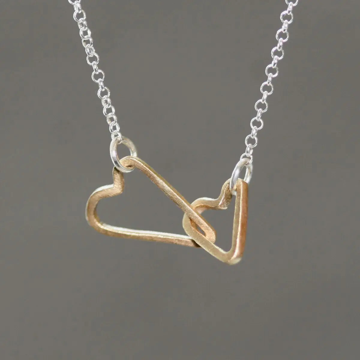 Double Sideways Heart Necklace