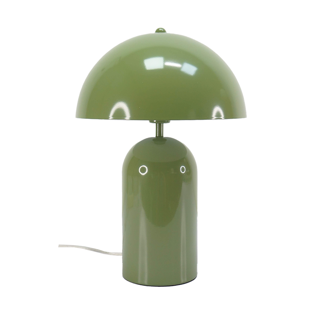 Atomic Olive Green Enamel Lamp
