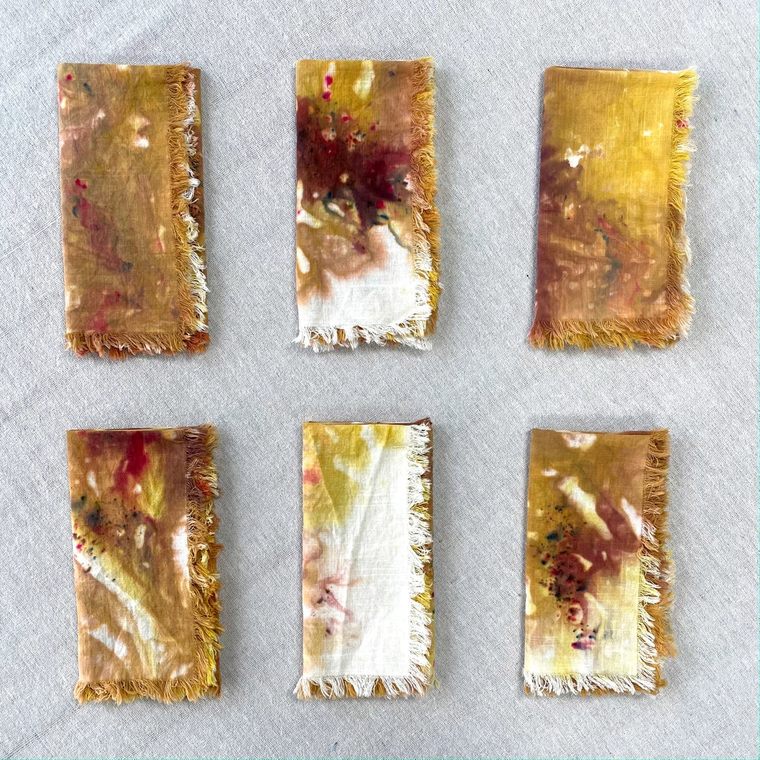 Hand-Dyed Linen Napkins set of 4