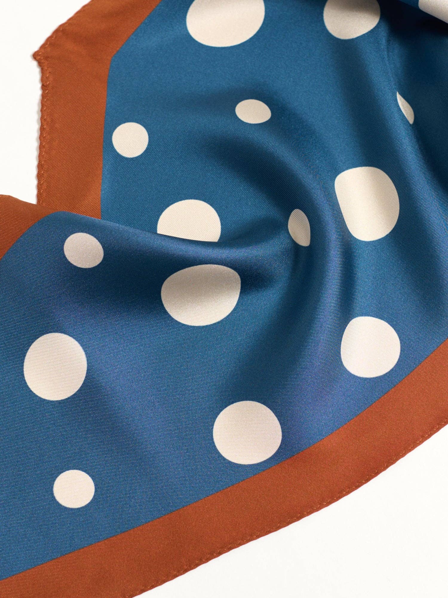 Retro Polka Silk Diamond Neckerchief