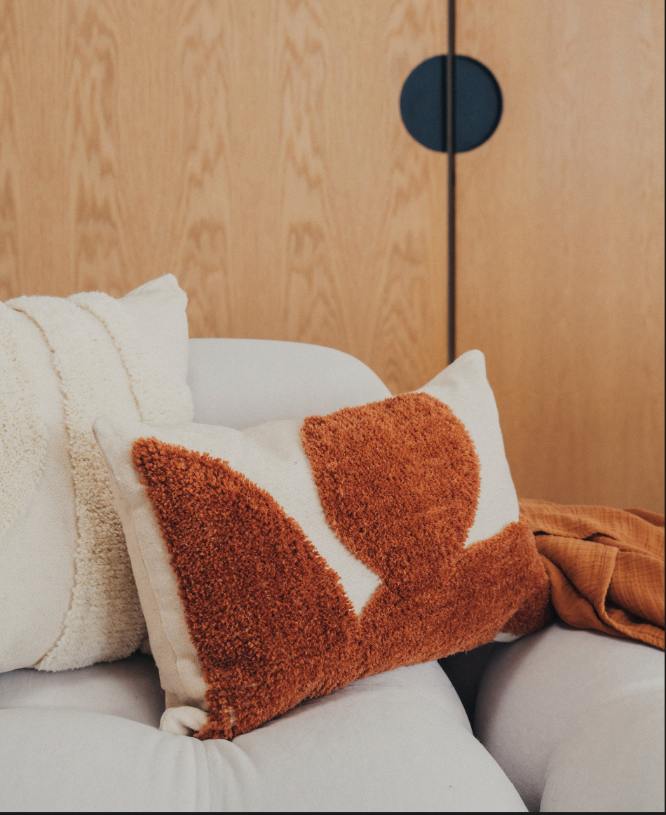 Terracotta Abstract Pillow