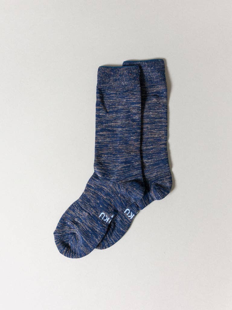 Moku Socks - Marled Navy