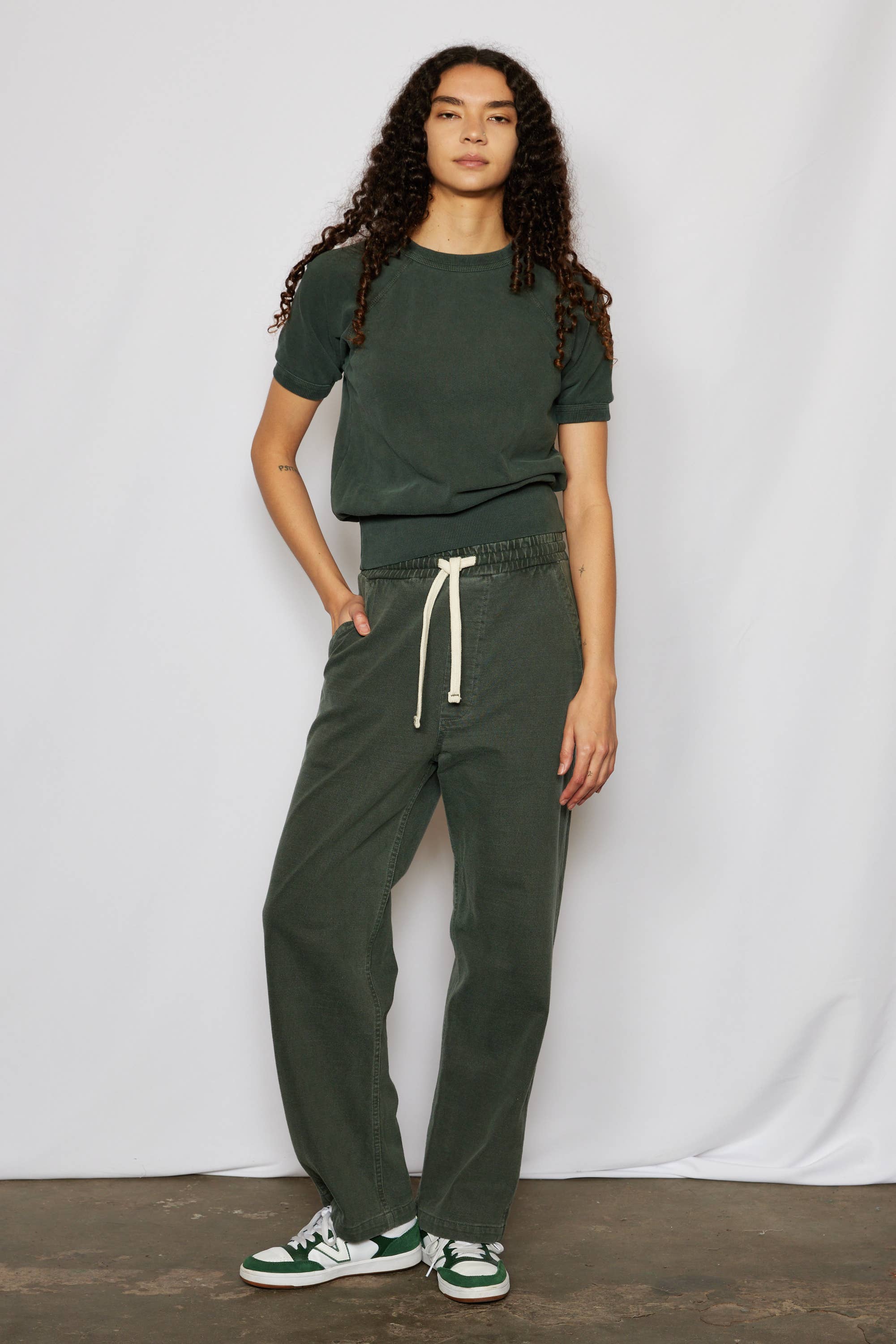 Organic Cotton Raglan Short Sleeve Sweatshirt