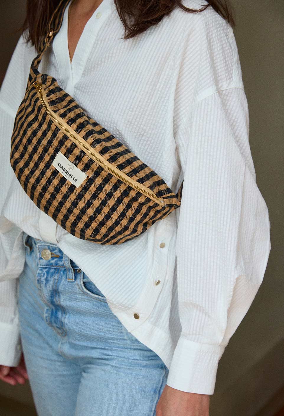 Vichy Café Fanny Pack