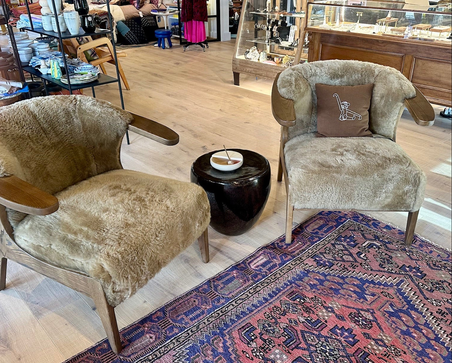 Fabian Chair in Desert Shearling