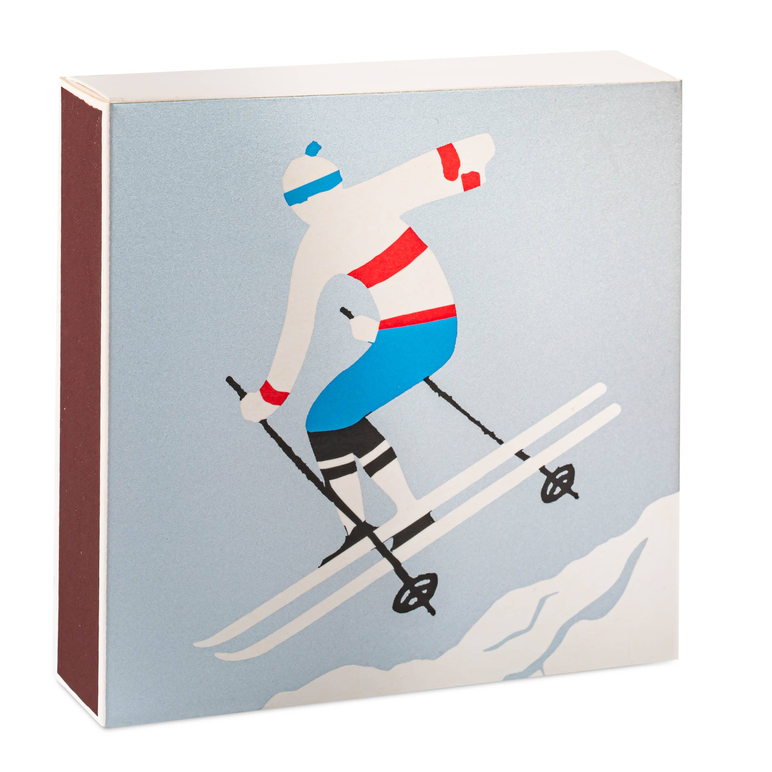 The Skier | Square - Christmas Safety Matches
