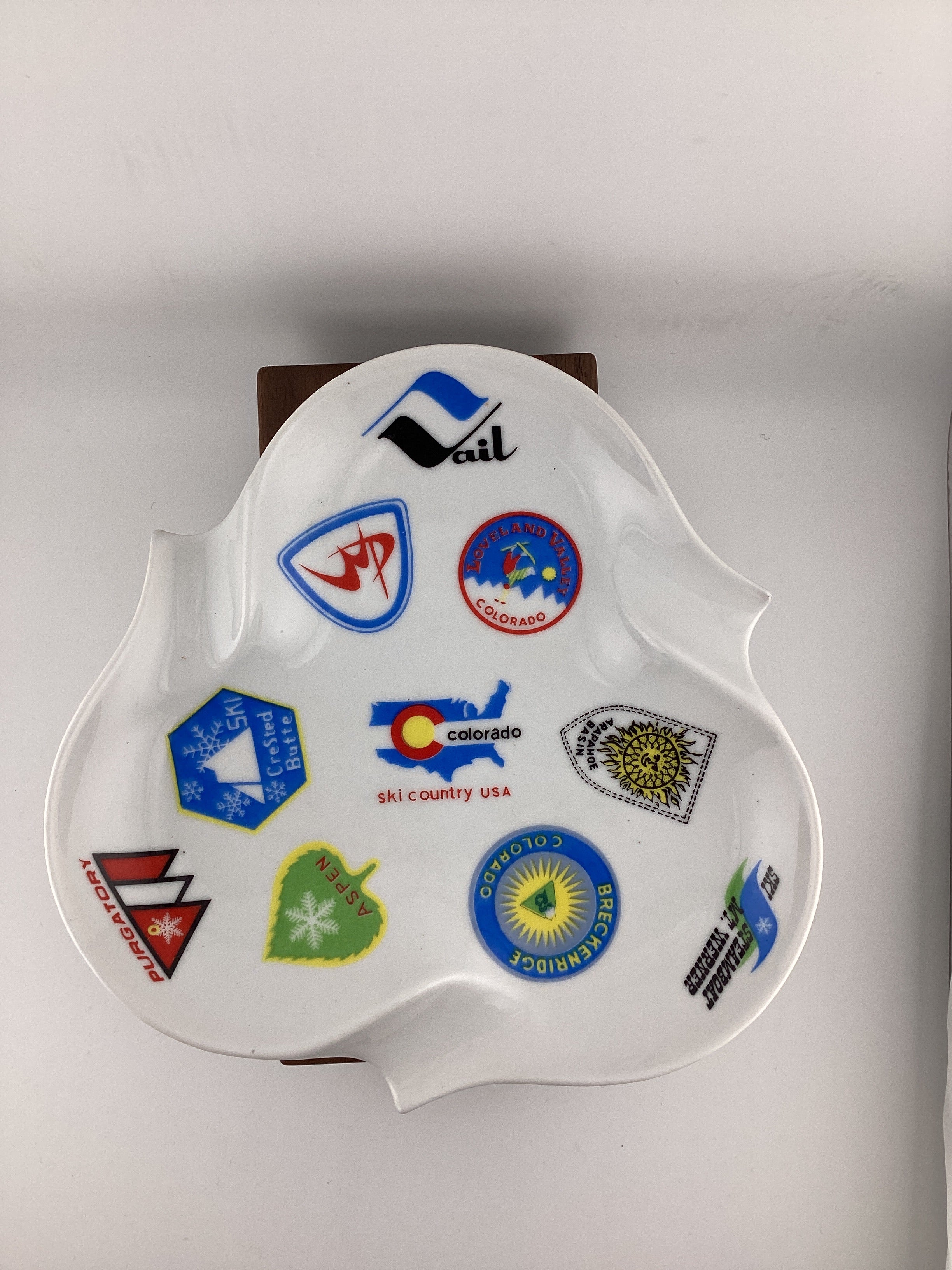 SKI COLORADO vintage tray